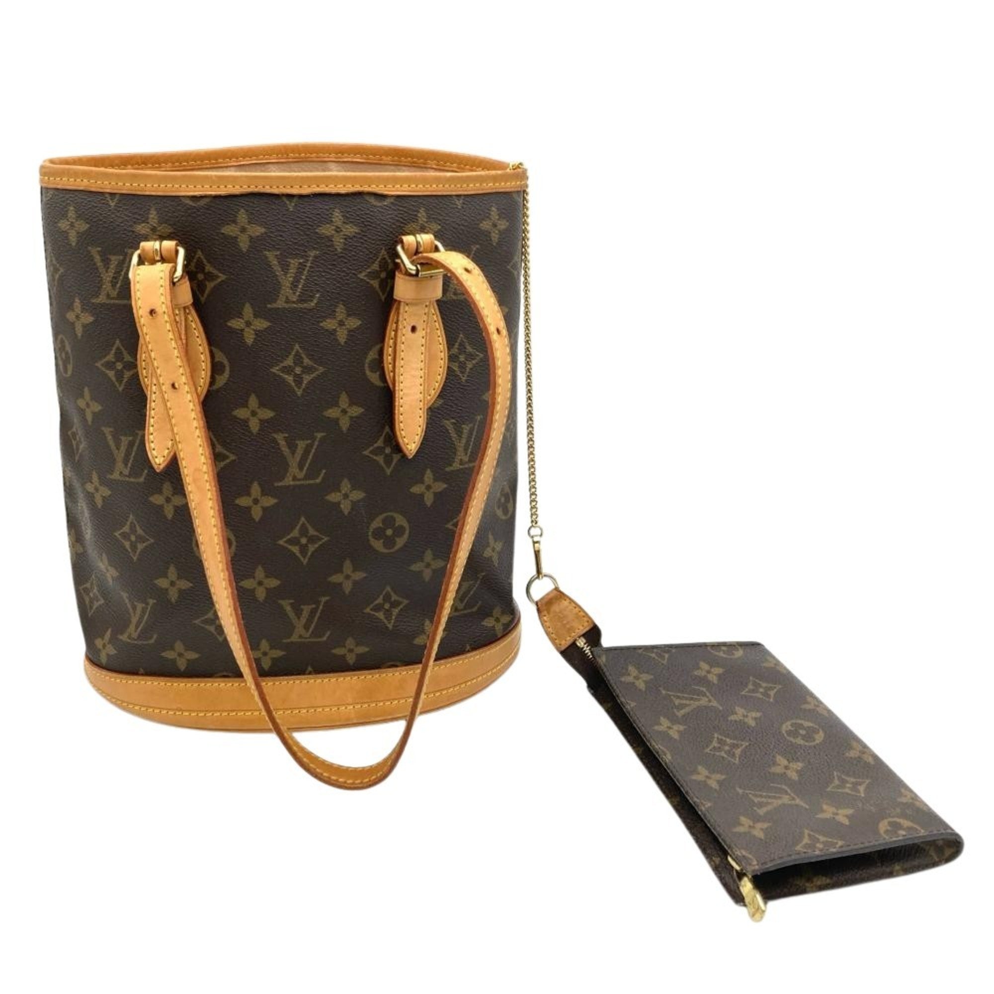 Louis Vuitton Brown Monogram Pouch Shoulder Bag (Pre-Owned)
