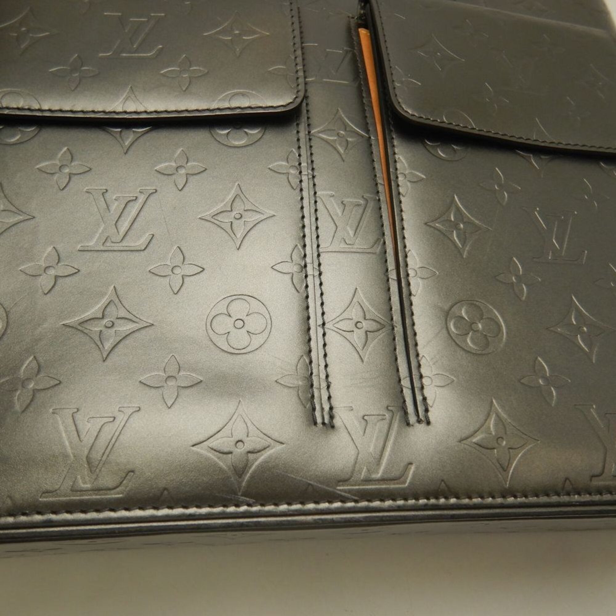 Louis Vuitton Monogram Noir Leather Tote Bag (Pre-Owned)