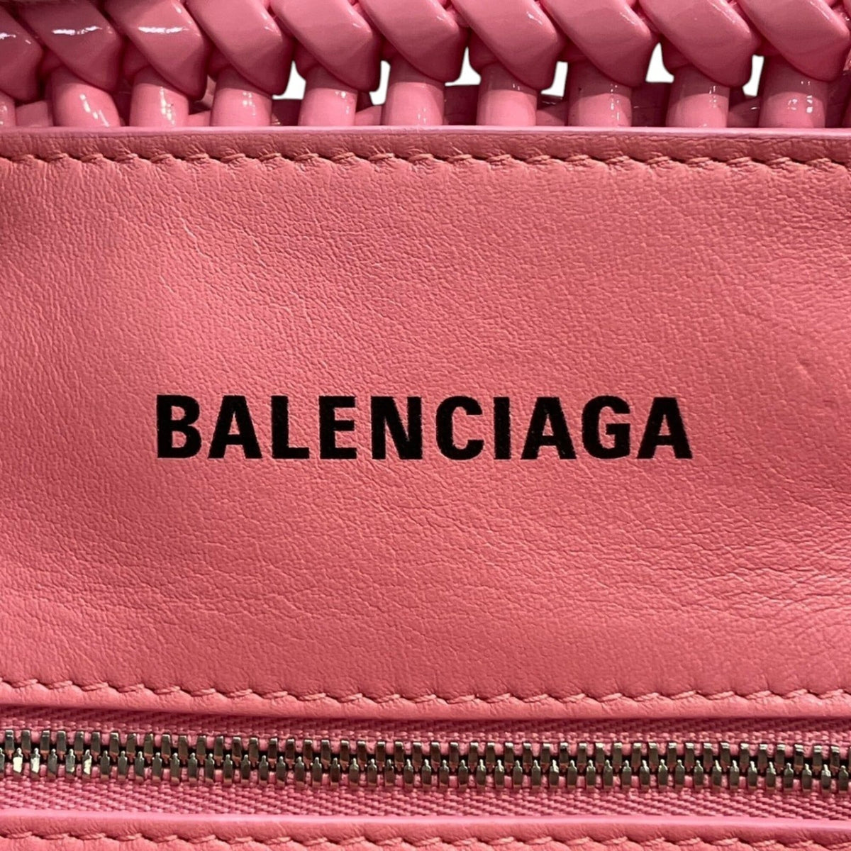 Balenciaga Pink Vinyl Shoulder Bag (Pre-Owned)