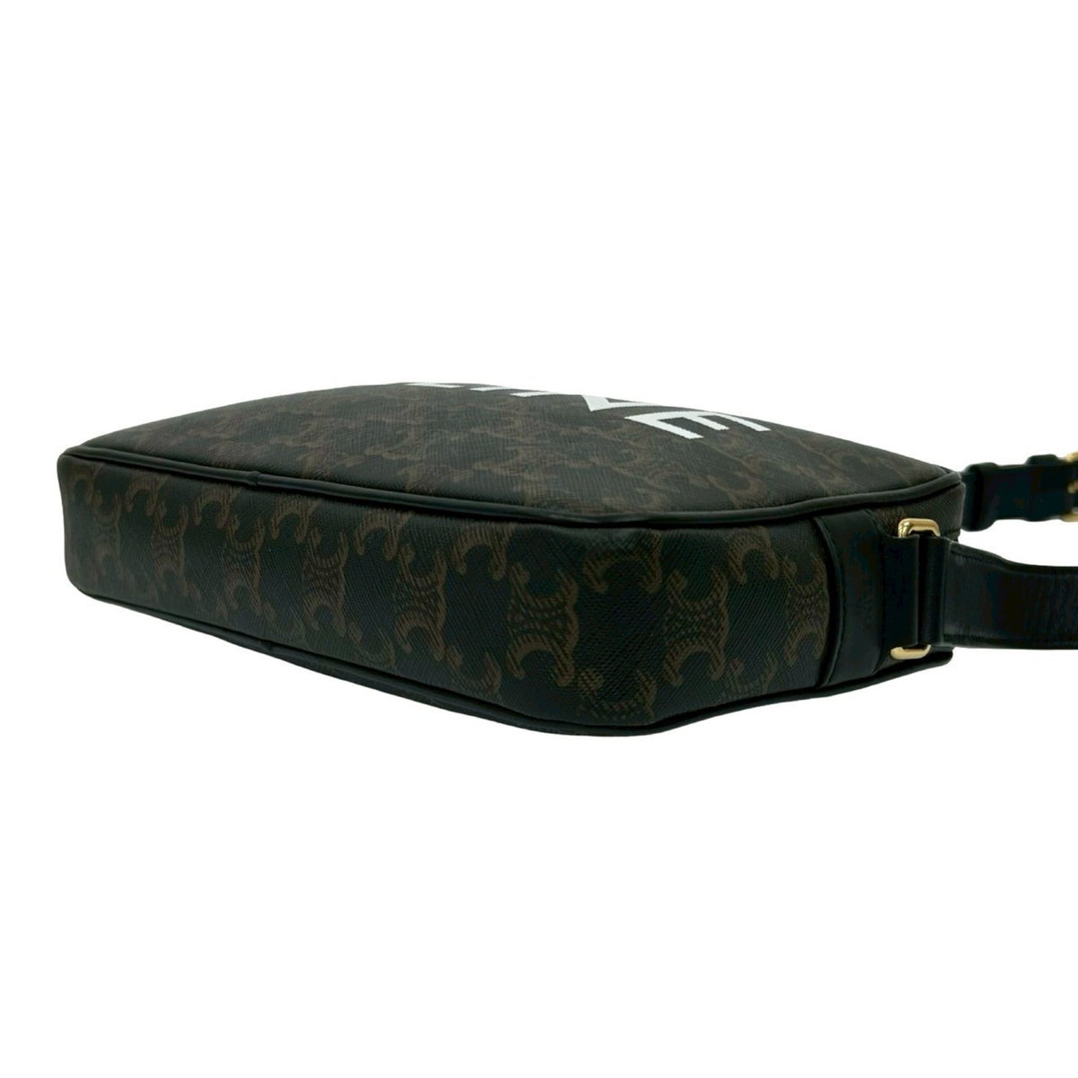 Celine Brown Leather Pvc Pochette Shoulder Bag (Pre-Owned)