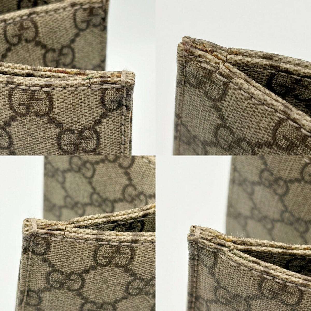 Gucci Beige Brown Pvc Leather Tote Bag (Pre-Owned)