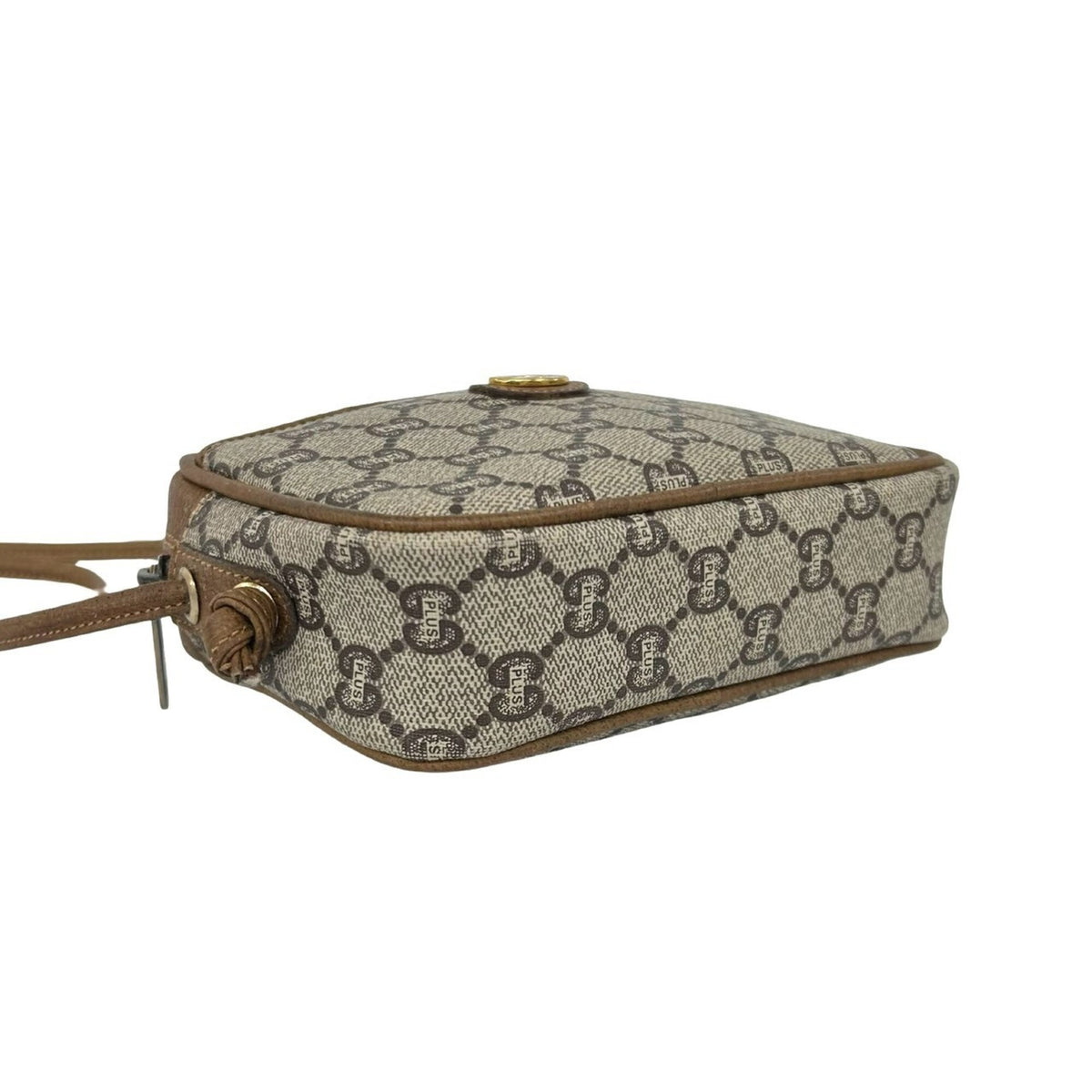 Gucci Brown Leather Pvc Pochette Shoulder Bag (Pre-Owned)