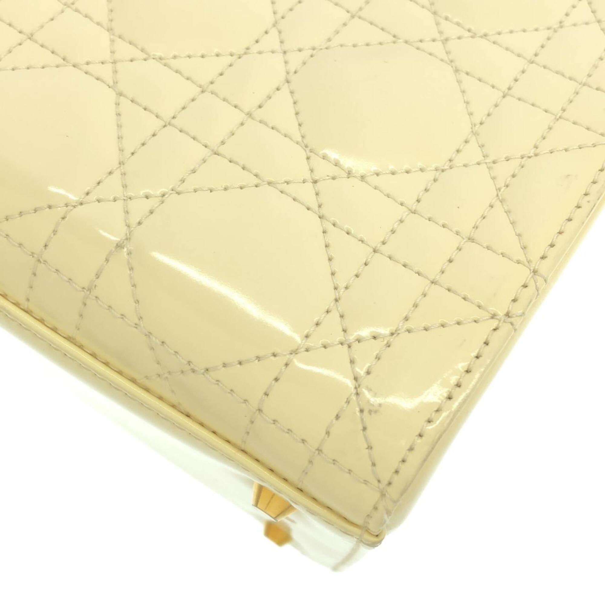 Christian Dior Lady Dior Gold Leather Handbag (Pre-Owned)