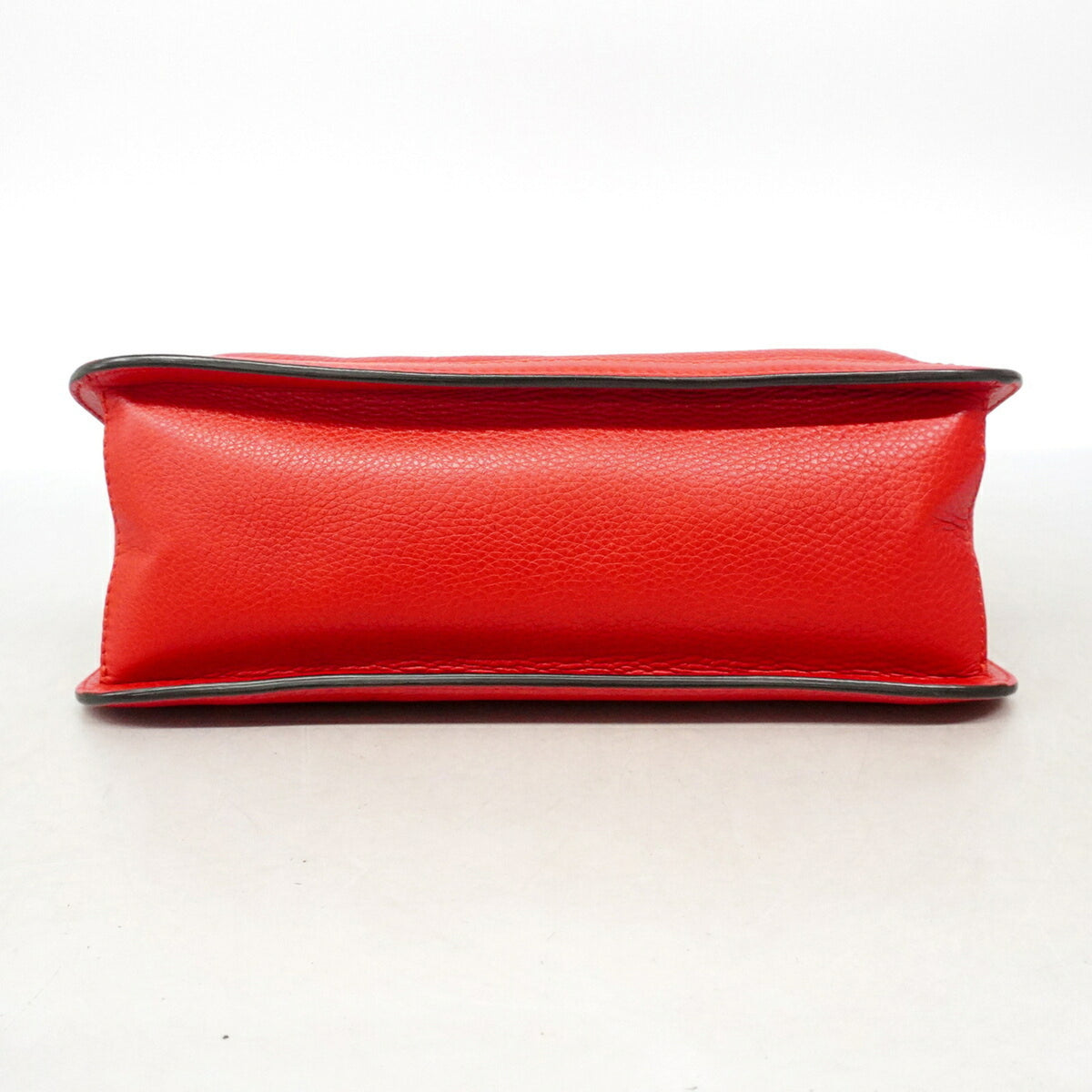 Gucci Red Color Leather Shoulder Bag (Pre-Owned)