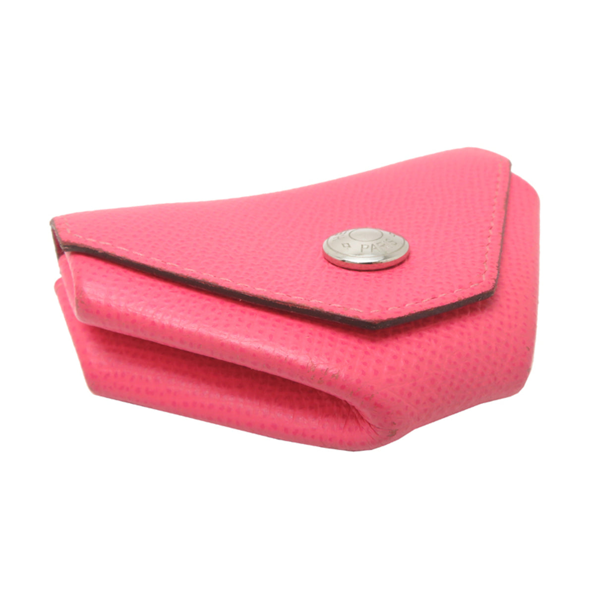 Hermes Pink Chevre Leather Coin Purse/Coin Case (Pre-Owned)