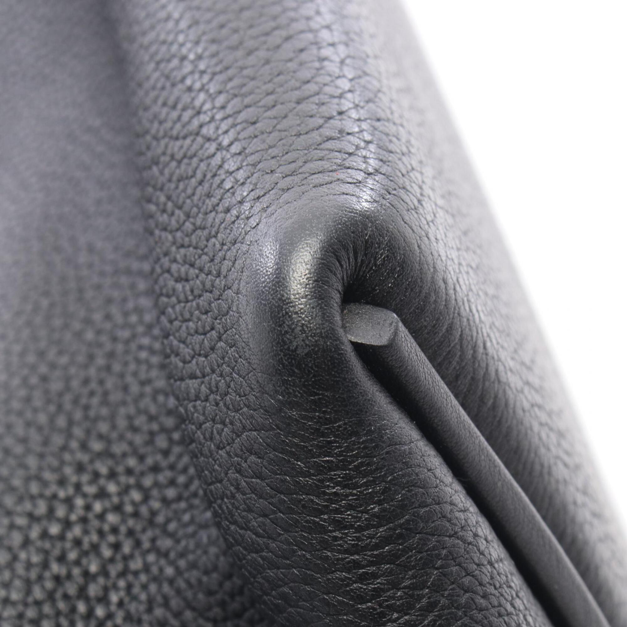 Hermes Black Togo Leather Swift Leather Handbag (Pre-Owned)