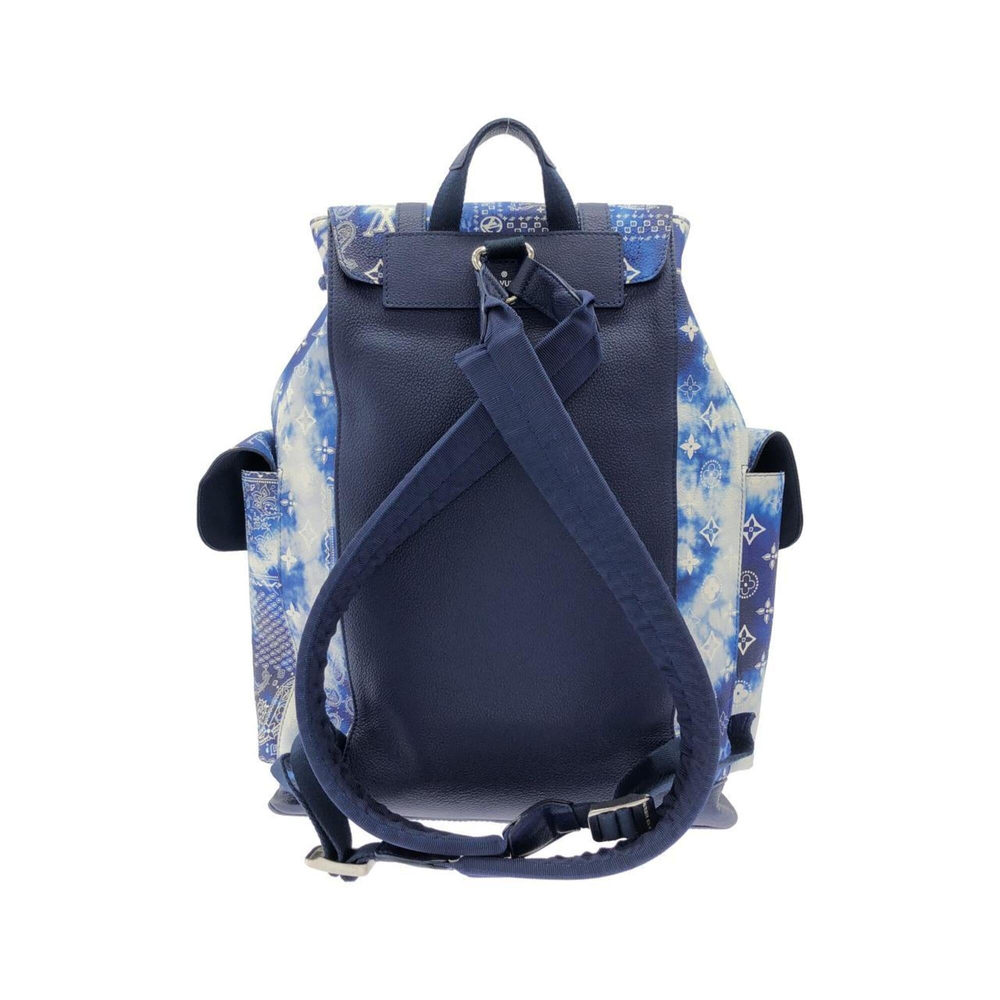 Louis Vuitton Blue Coated Canvas Handbag (Pre-Owned)