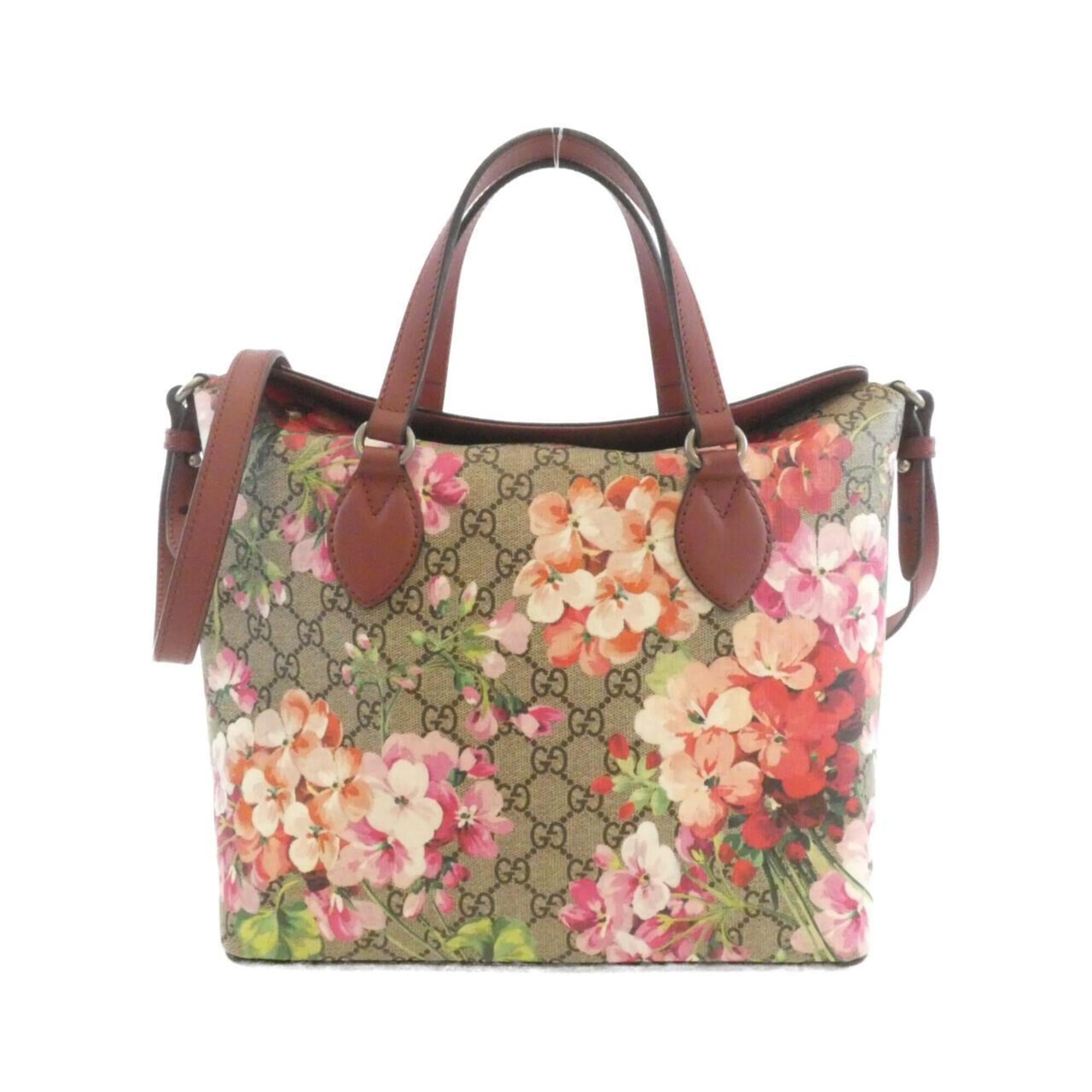 Gucci Beige Gg Supreme Canvas Handbag (Pre-Owned)