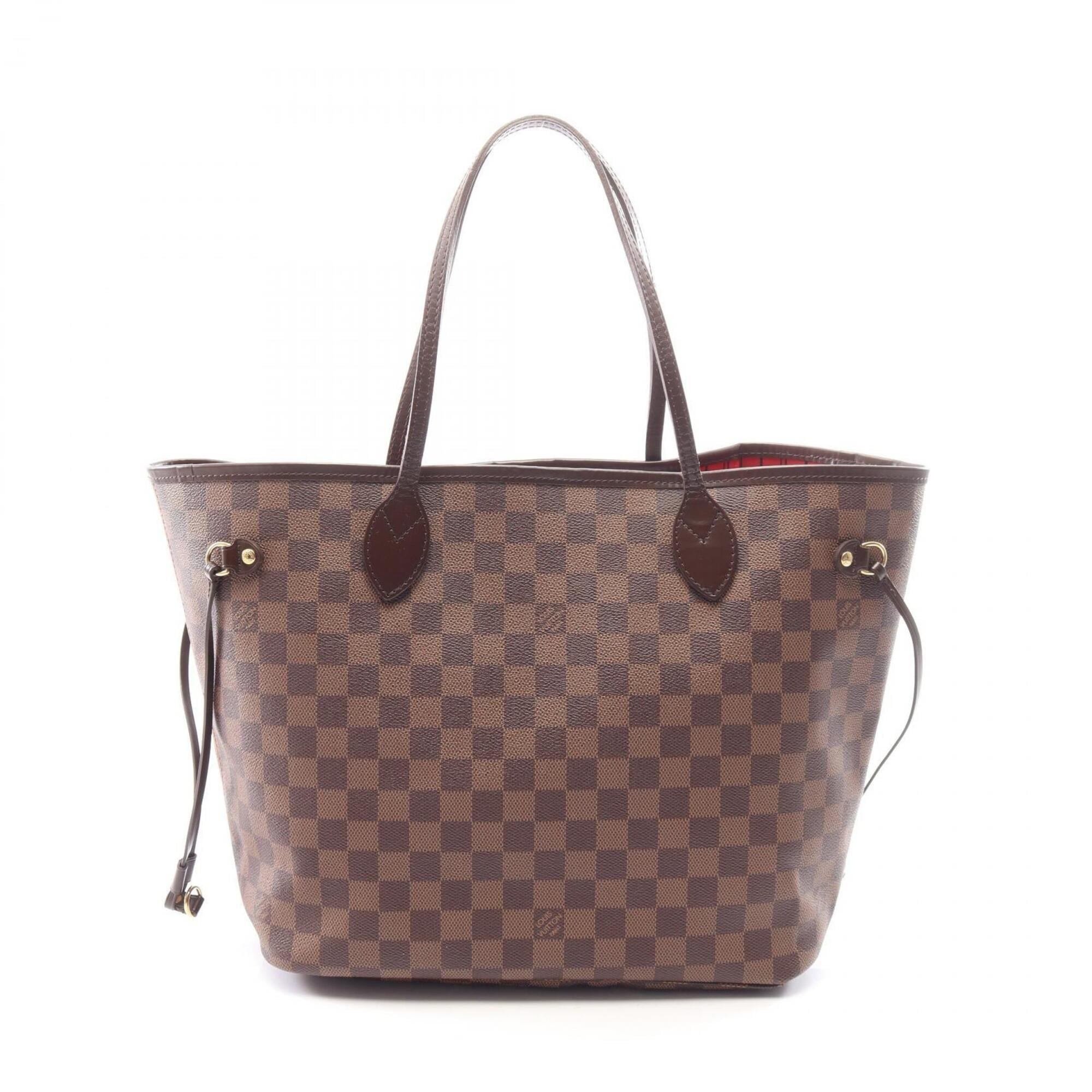 Louis Vuitton Brown Coated Canvas Leather Handbag Tote Bag (Pre-Owned)