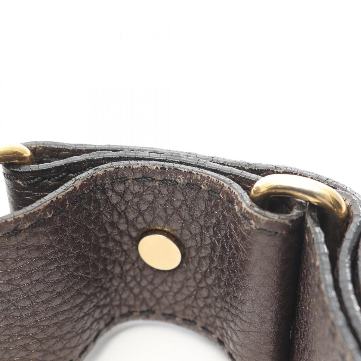 Celine Brown Leather Handbag Messenger Bag Shoulder Bag (Pre-Owned)