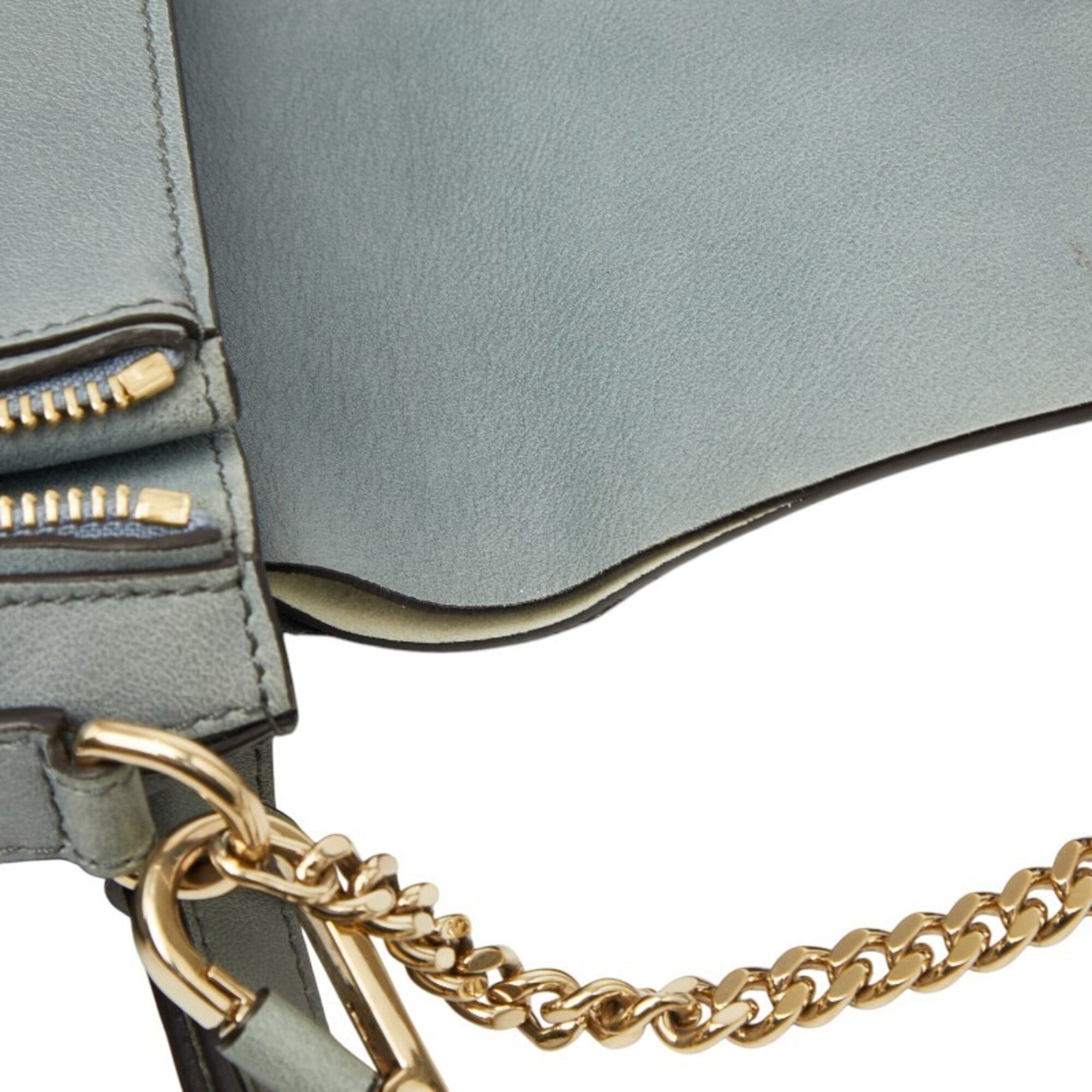 Chloé Gray Suede Leather Shoulder Bag (Pre-Owned)