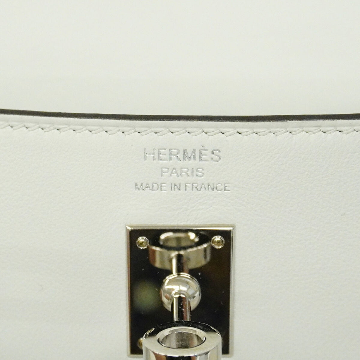 Hermes Gray Swift Leather Shoulder Bag (Pre-Owned)