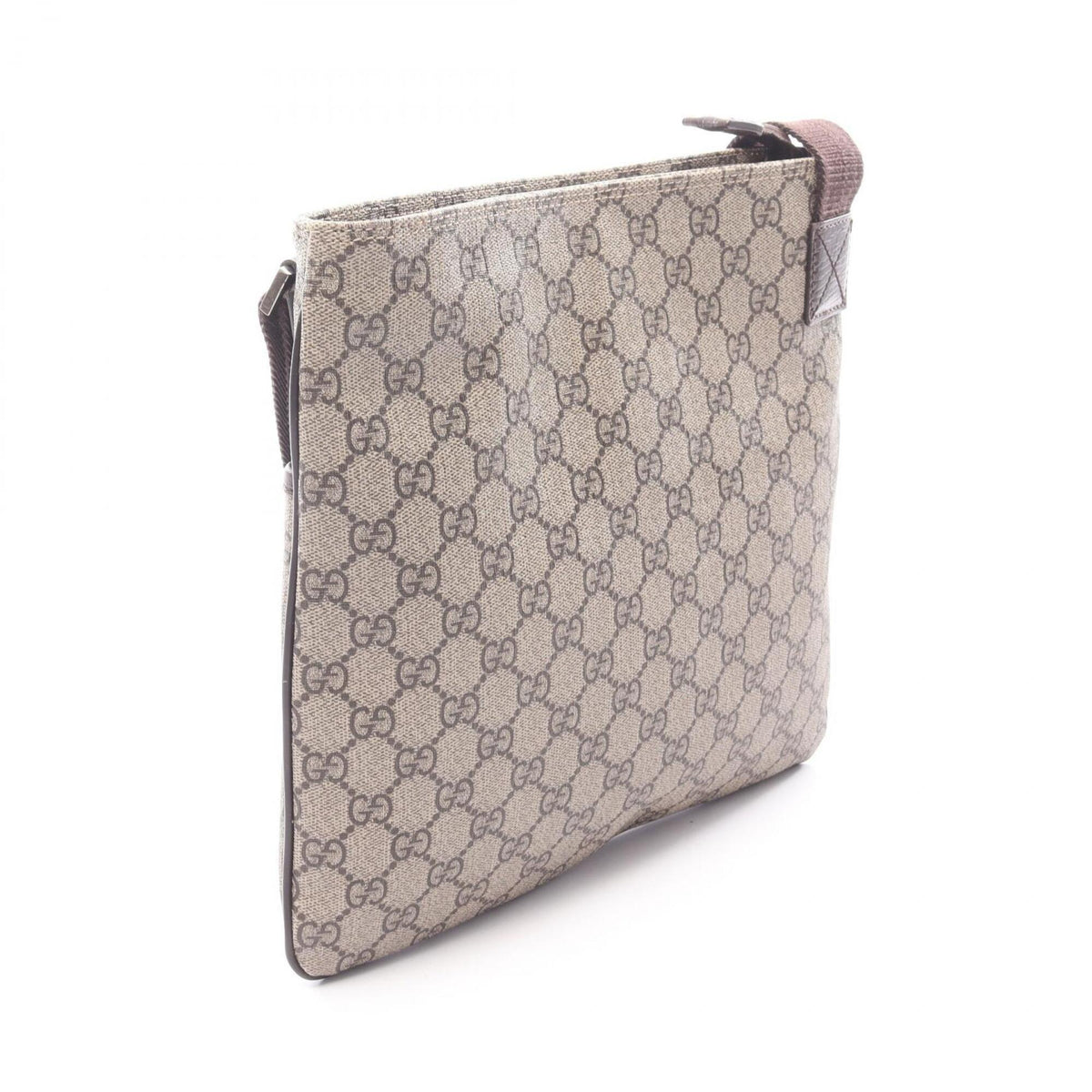Gucci Beige Brown Gg Supreme Leather Handbag Shoulder Bag (Pre-Owned)