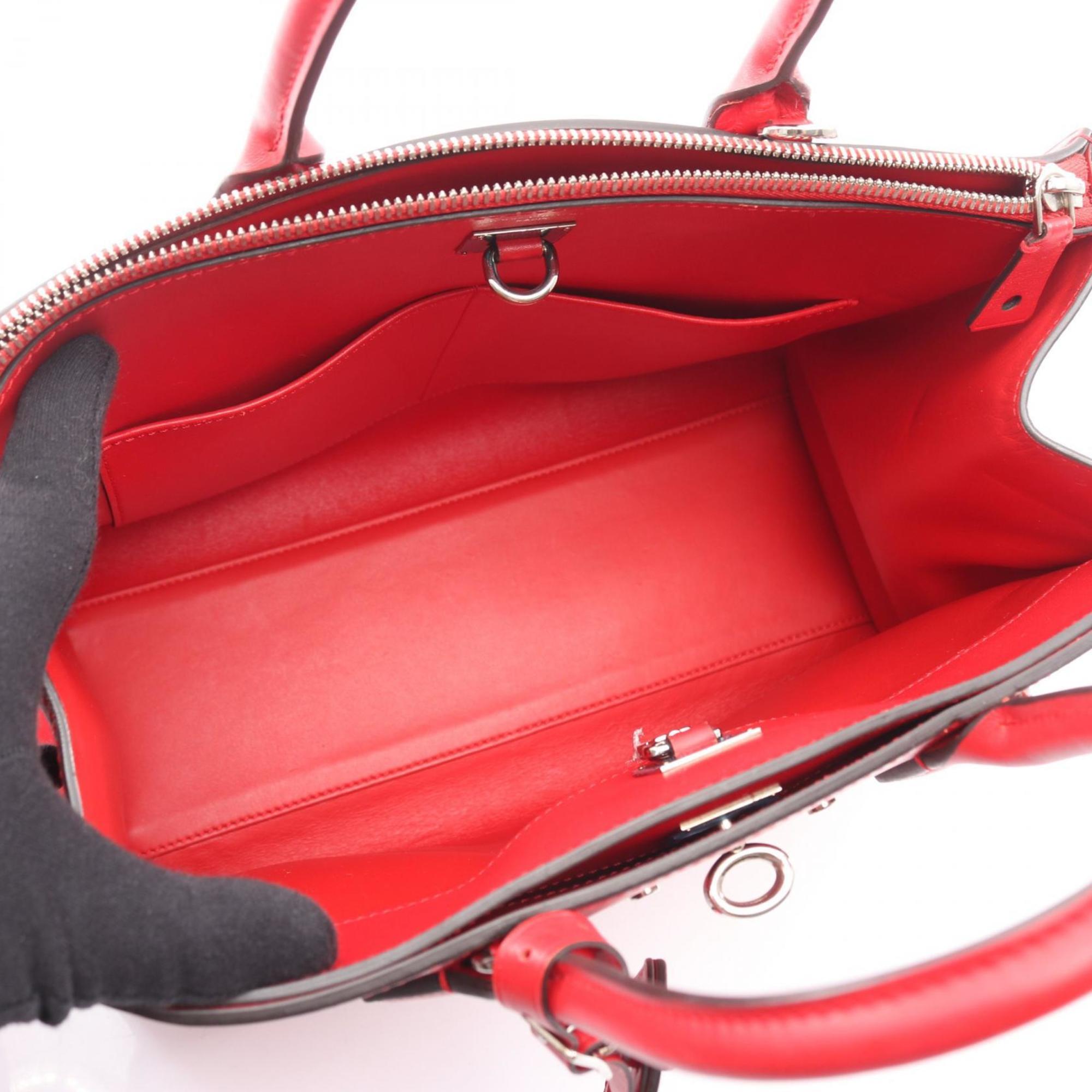 Louis Vuitton Red Color Leather Handbag (Pre-Owned)