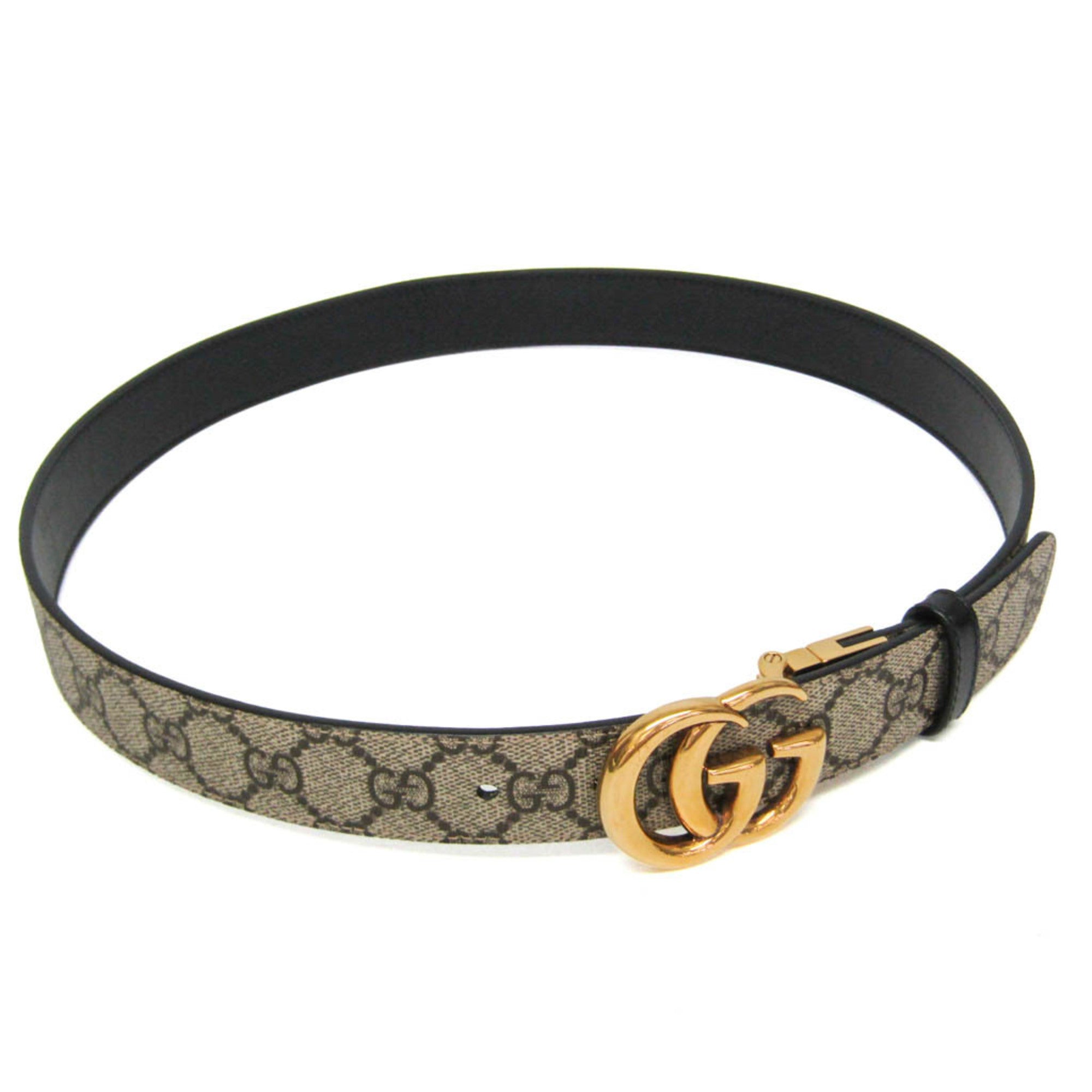 Gucci Beige Black Standard Belt (Pre-Owned)