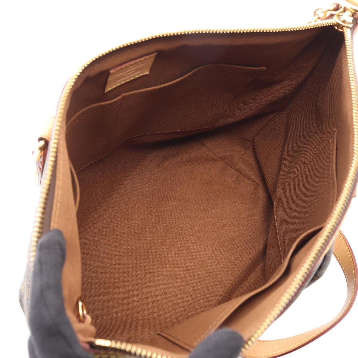 Louis Vuitton Brown Coated Canvas Pvc Monogram Leather Handbag (Pre-Owned)