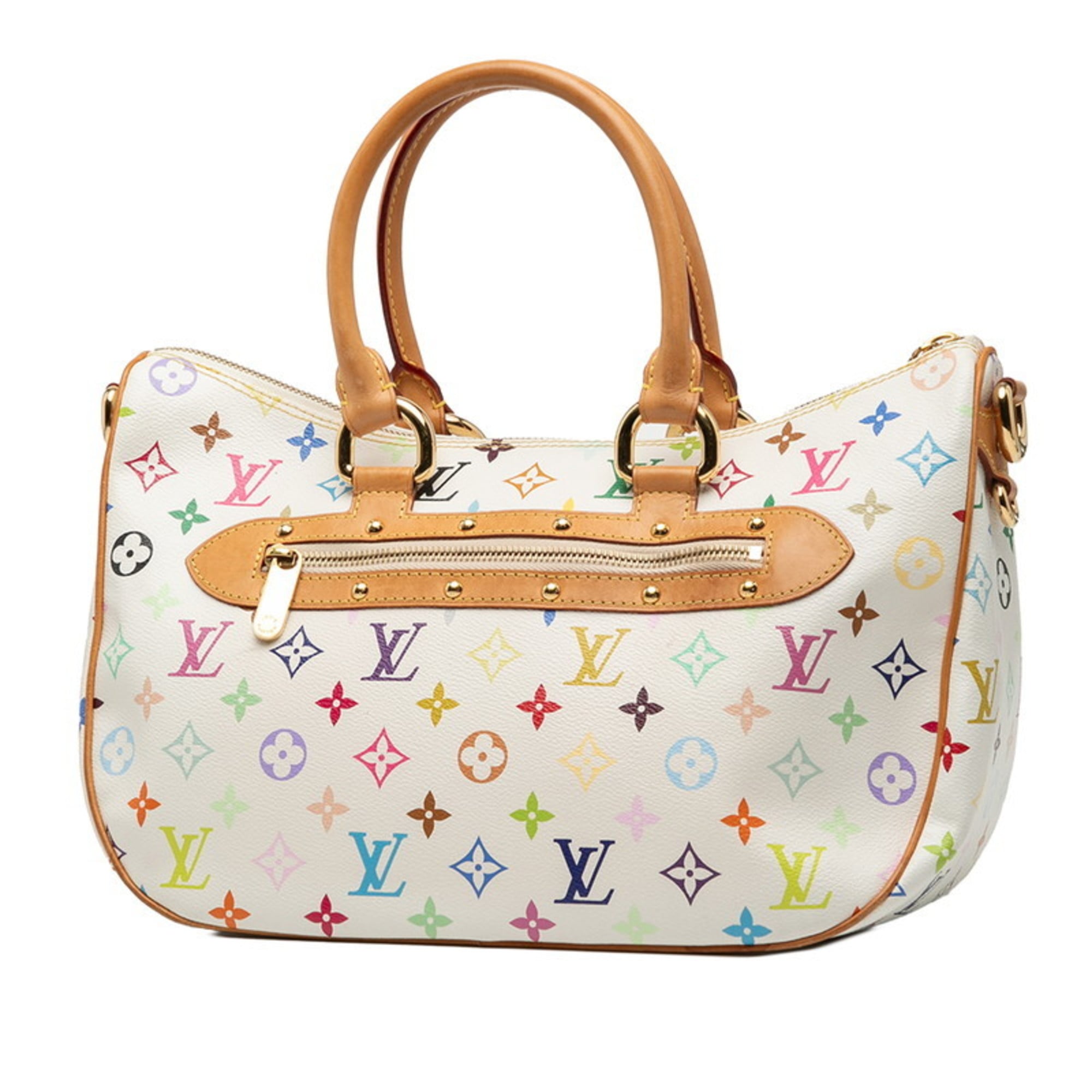 Louis Vuitton Blanc Multi-Color White Pvc Leather Handbag Shoulder Bag (Pre-Owned)