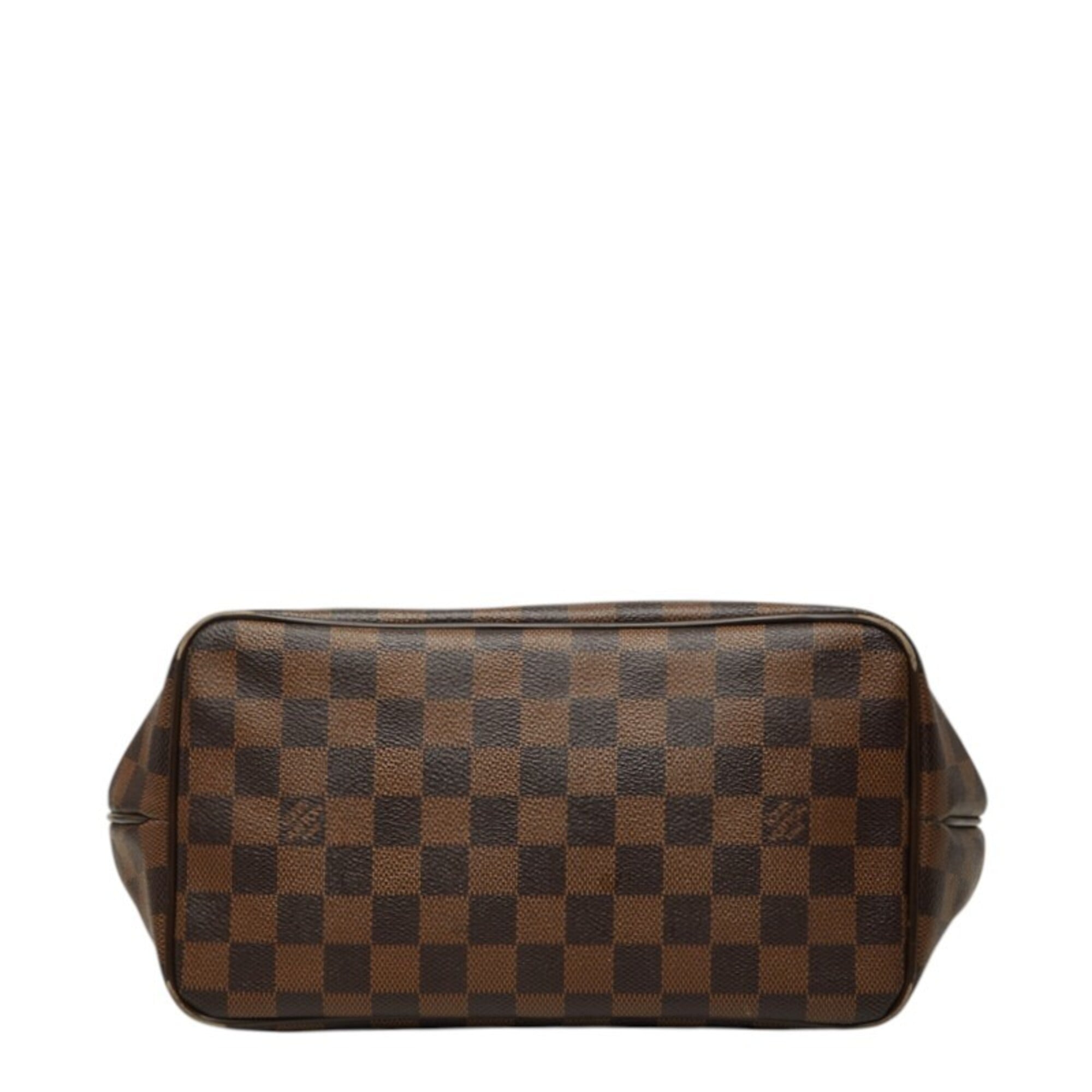 Louis Vuitton Brown Damier Canvas Pvc Leather Shoulder Bag Tote Bag (Pre-Owned)