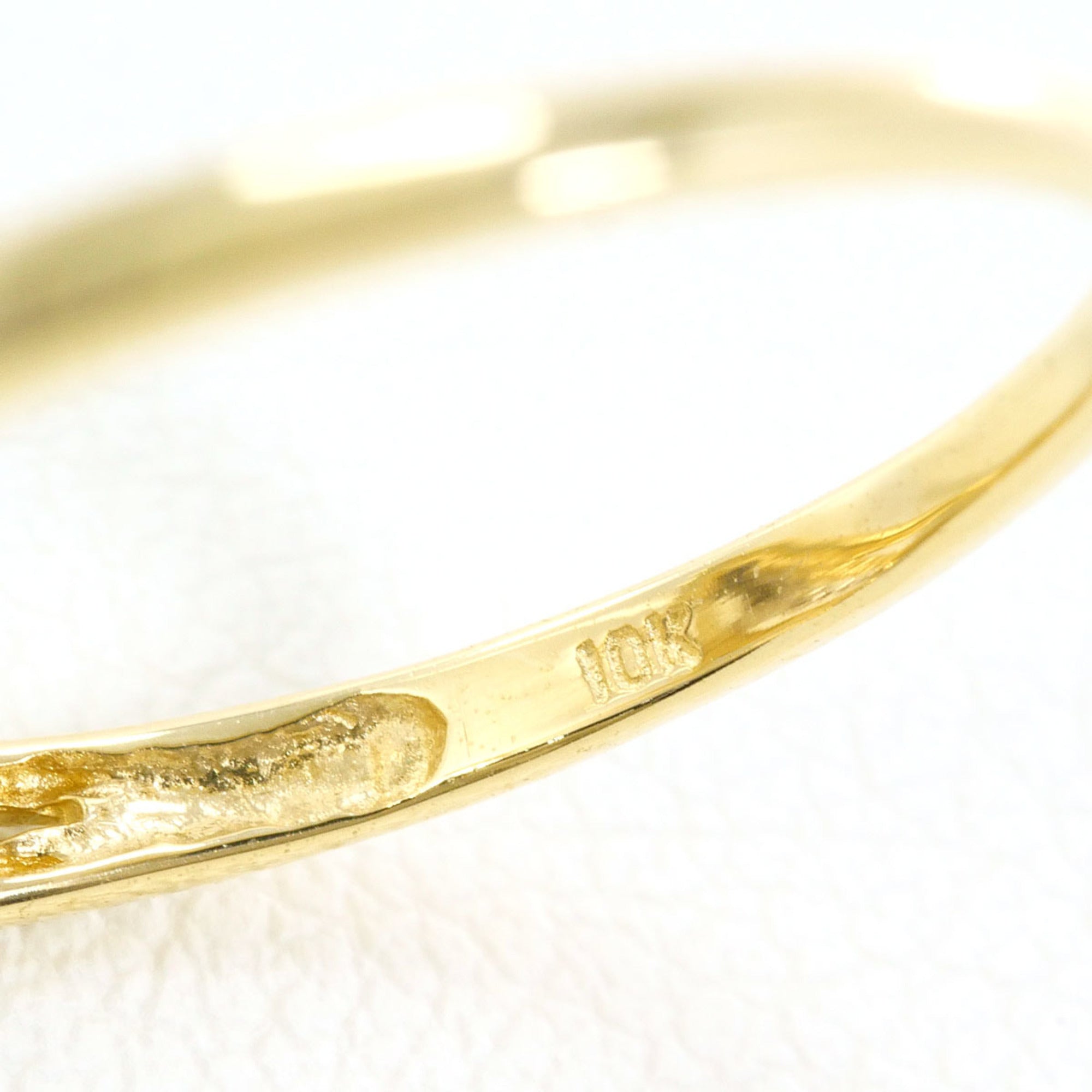 Unbranded White Gold Yellow Gold White Gold (10K) Yellow Gold (10K) Band Ring (Pre-Owned)