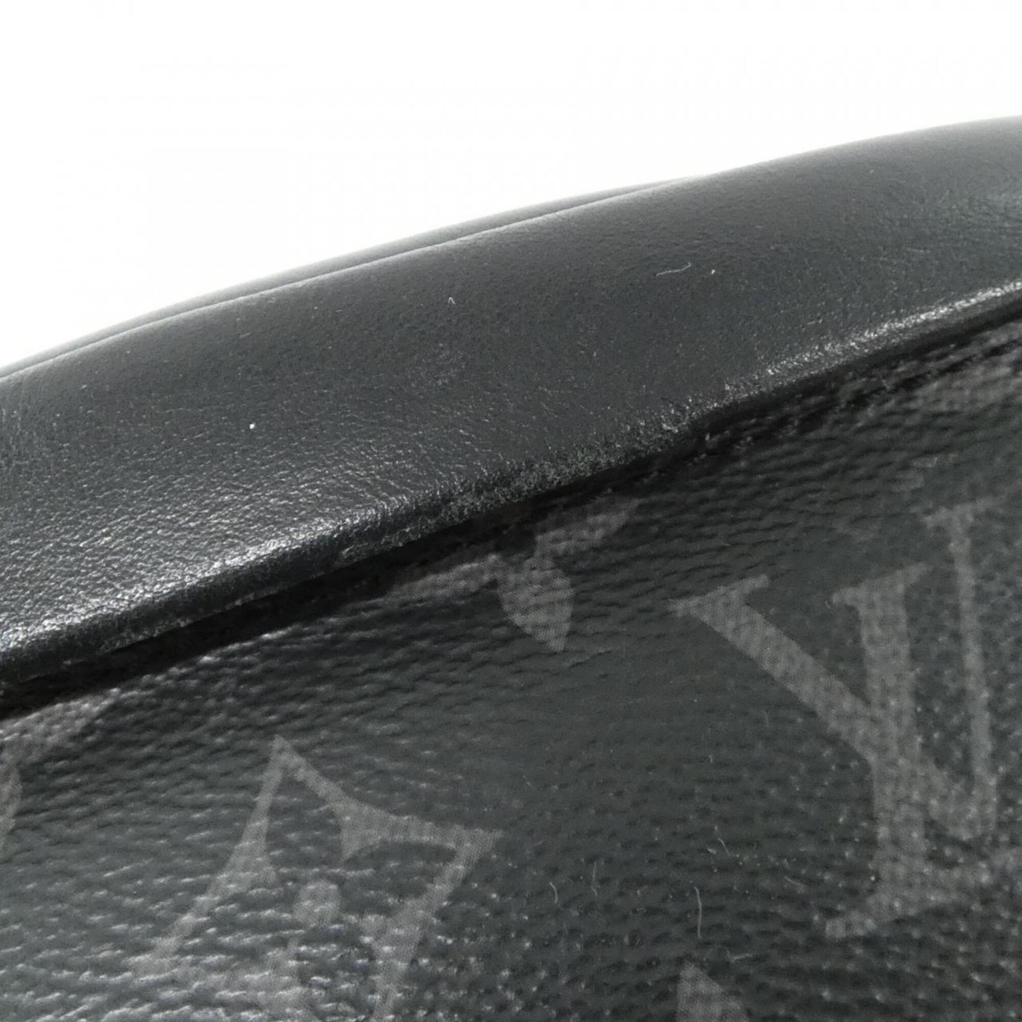 Louis Vuitton Black Coated Canvas Shoulder Bag Sling Bag (Pre-Owned)