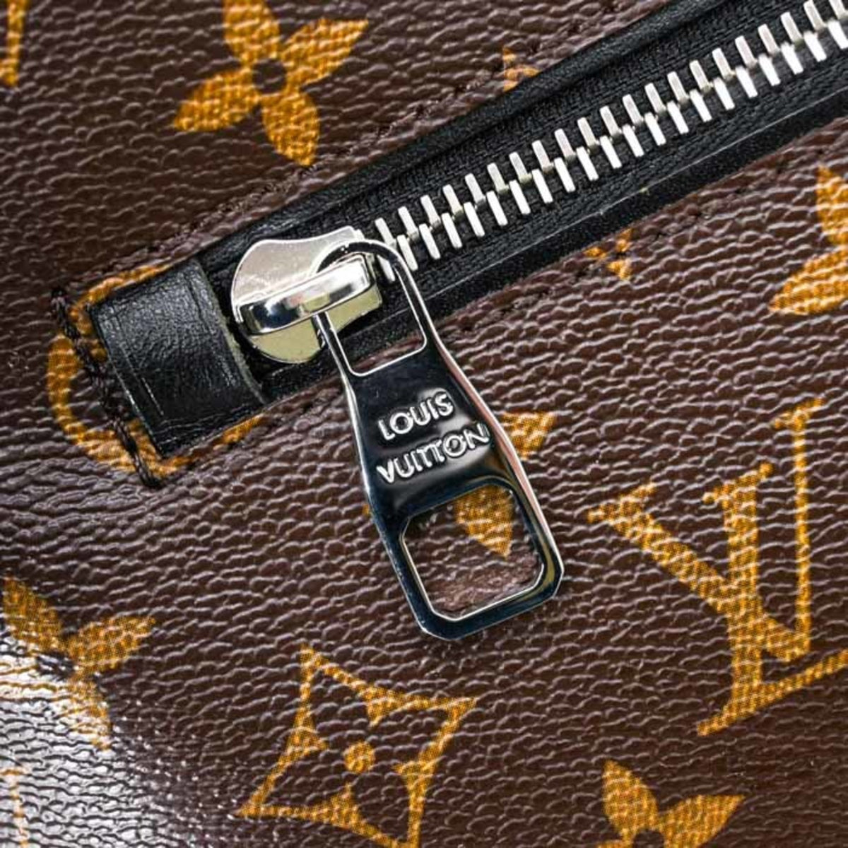 Louis Vuitton Black Brown Monogram Monogram Leather Backpack (Pre-Owned)
