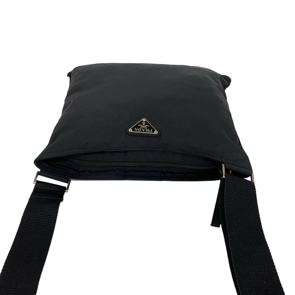 Prada Black Nylon Pochette Shoulder Bag (Pre-Owned)
