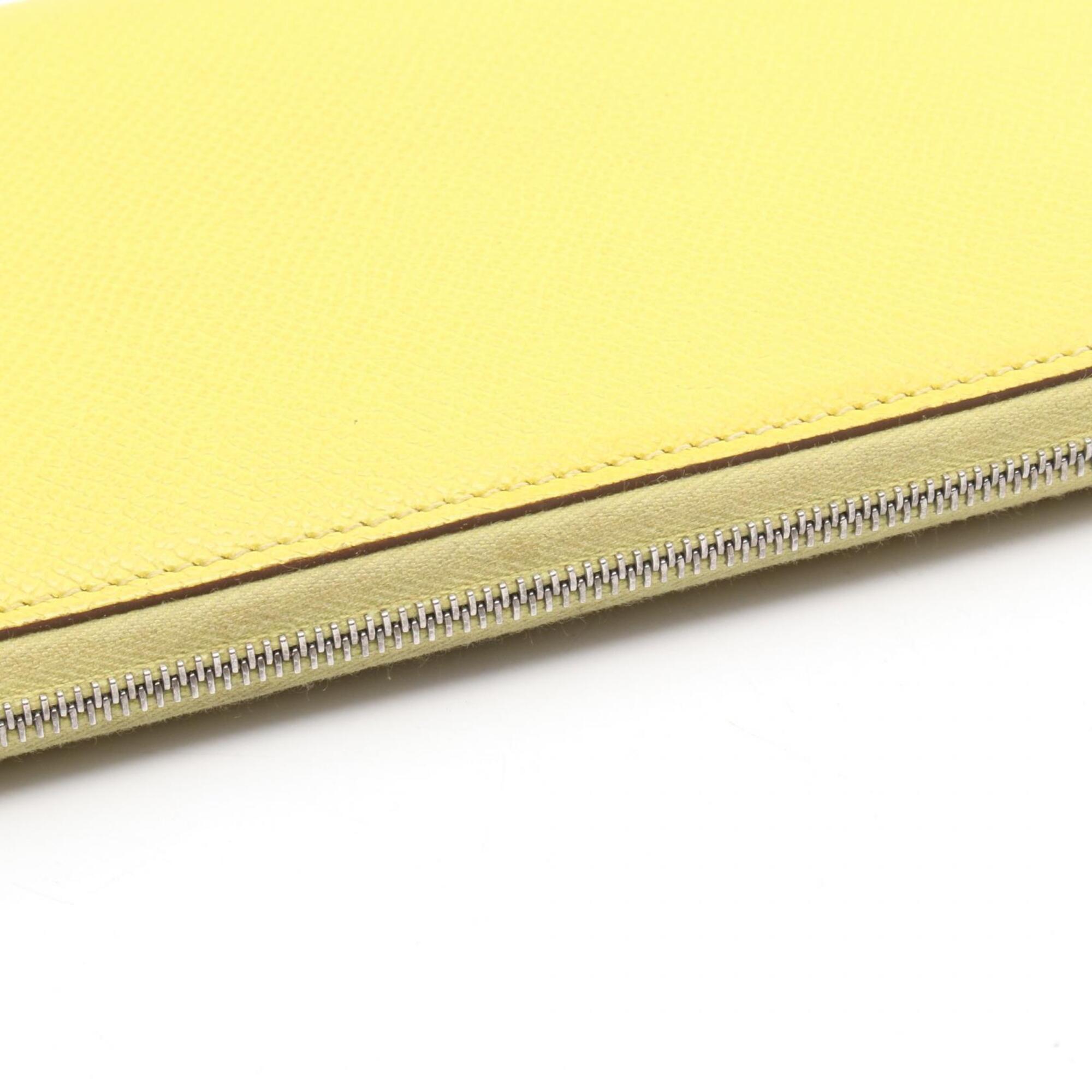 Hermes Yellow Epsom Leather Long Wallet (Bi-Fold) (Pre-Owned)