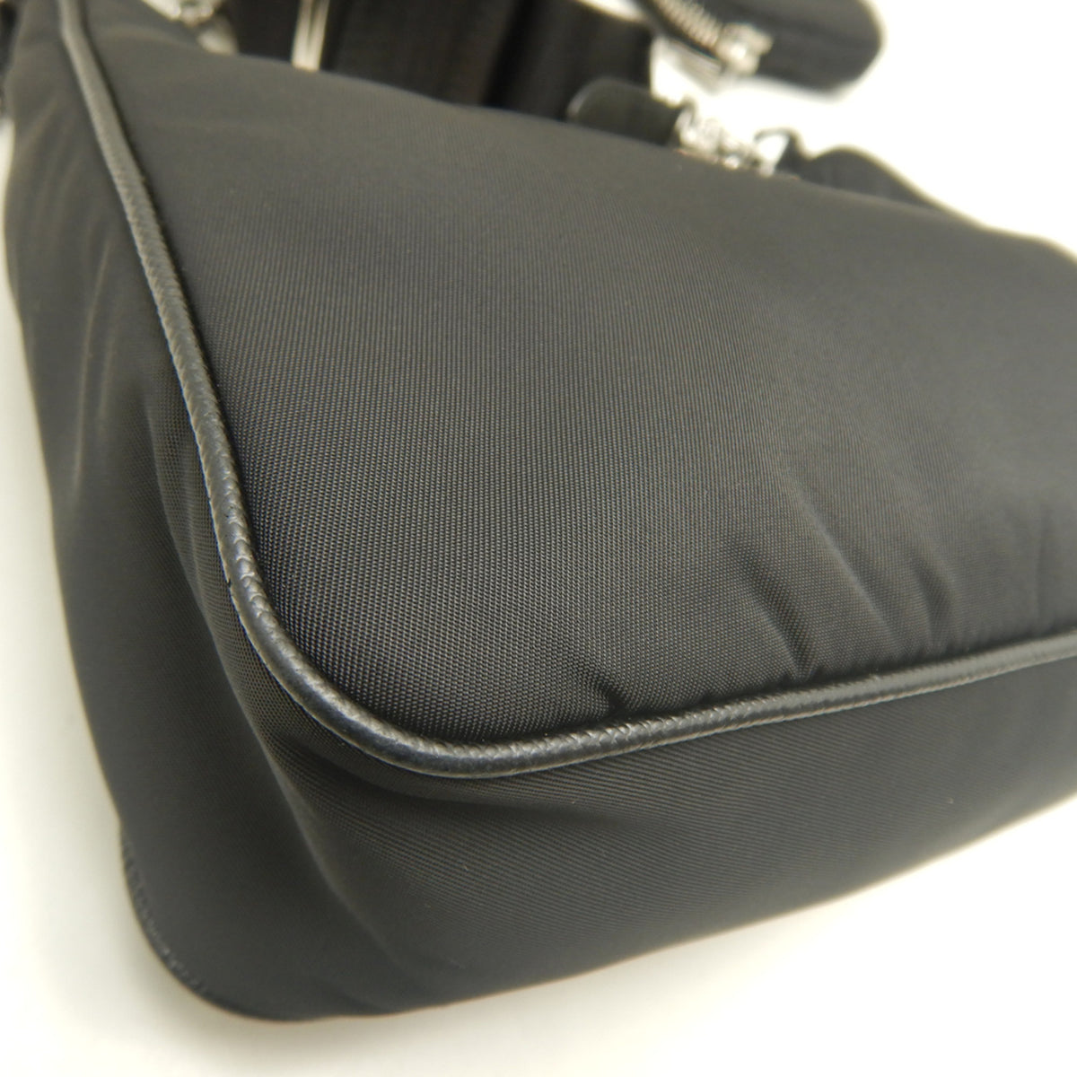 Prada Saffiano Nero Nylon Saffiano Shoulder Bag (Pre-Owned)