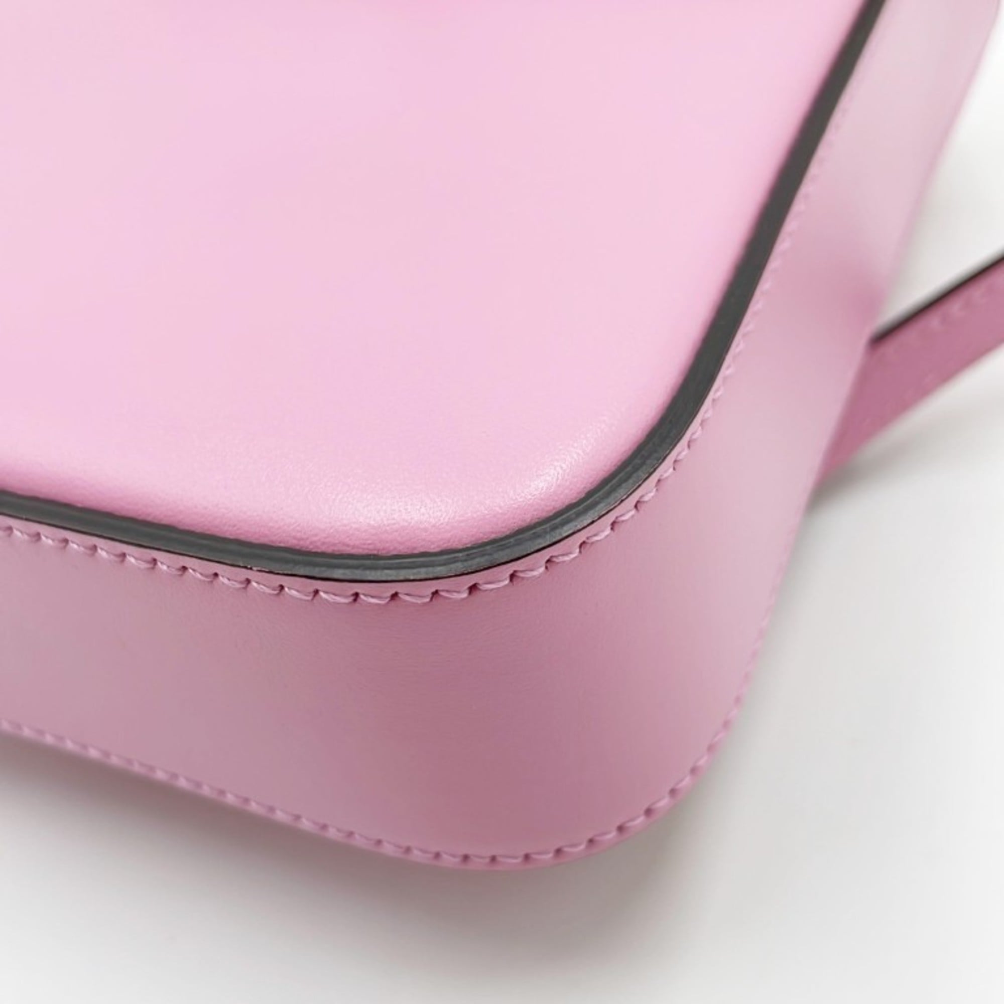 Gucci Pink Leather Handbag Shoulder Bag Tote Bag (Pre-Owned)