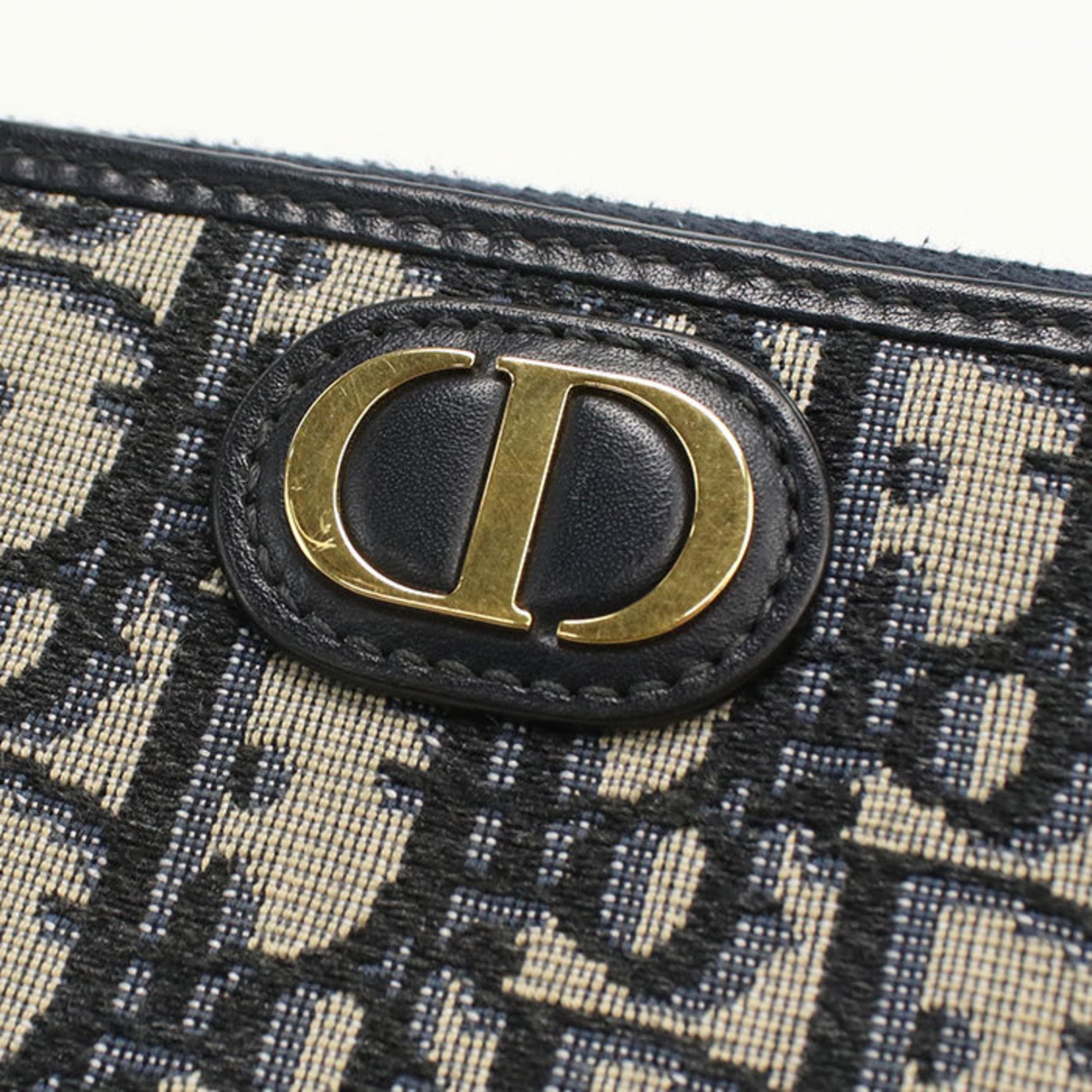 Christian Dior Navy Long Wallet (Bi-Fold) (Pre-Owned)