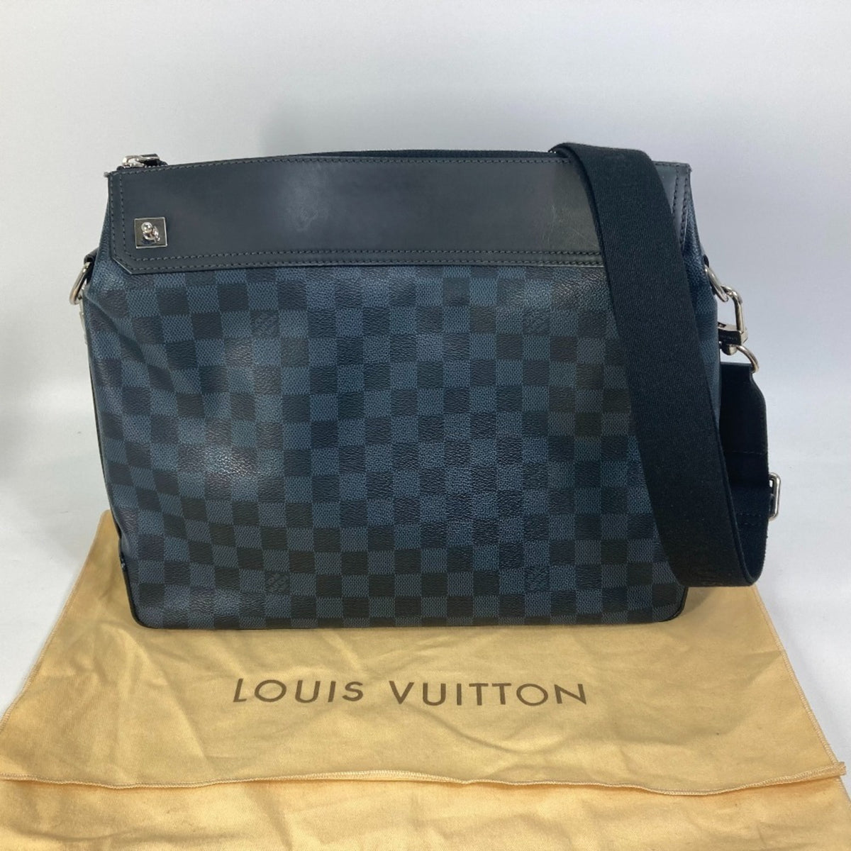 Louis Vuitton Damier Cobalt Navy Shoulder Bag (Pre-Owned)