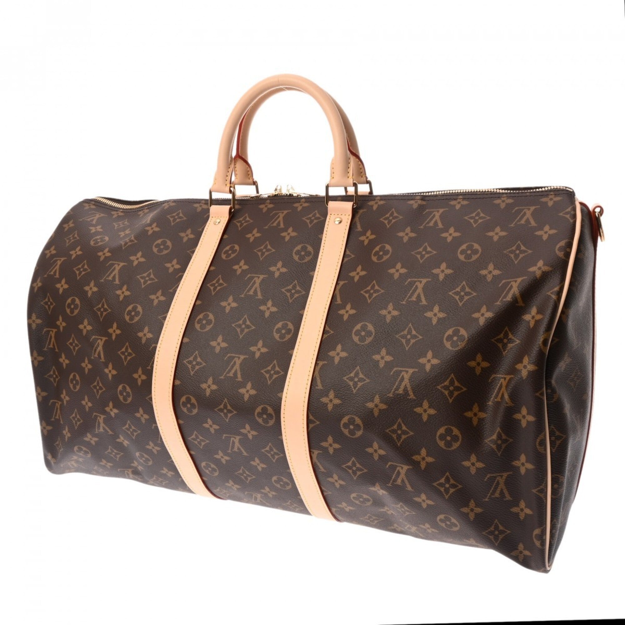 Louis Vuitton Brown Monogram Canvas Boston Bag (Pre-Owned)