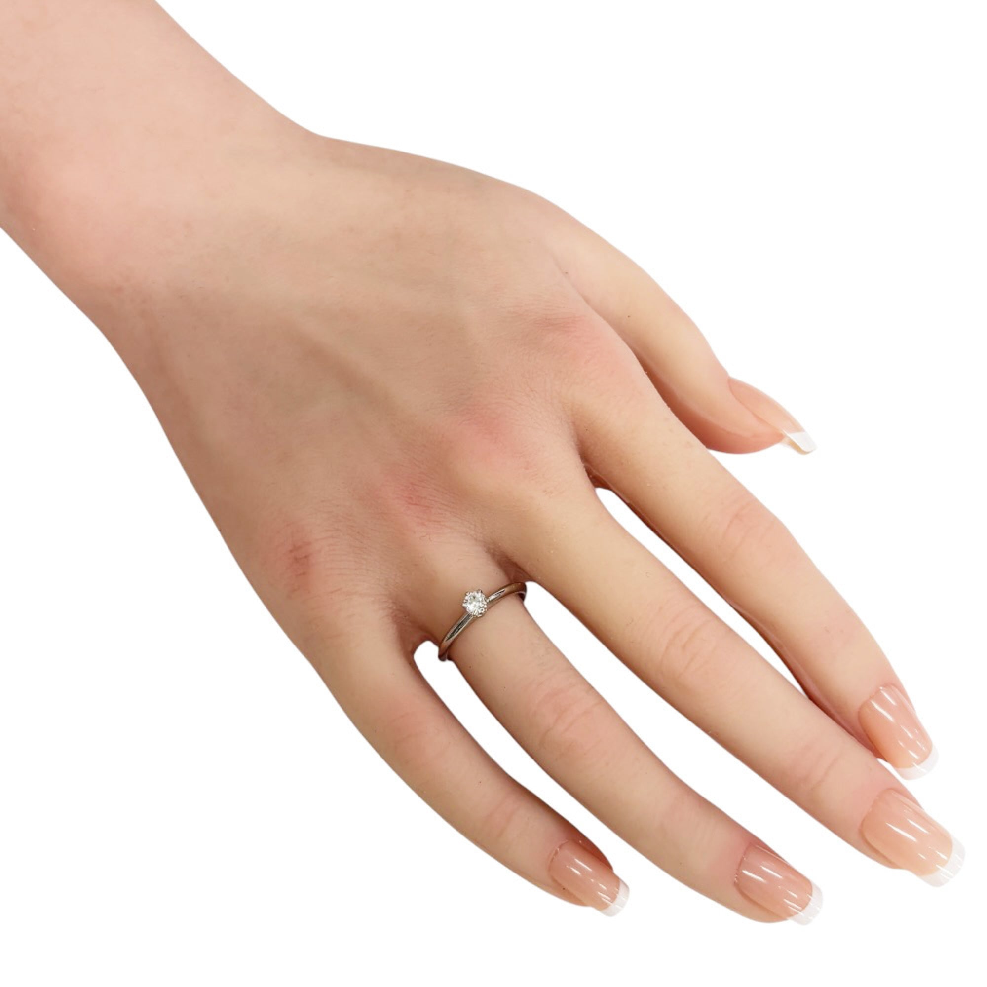 Tiffany Platinum Platinum 950 Band Ring (Pre-Owned)