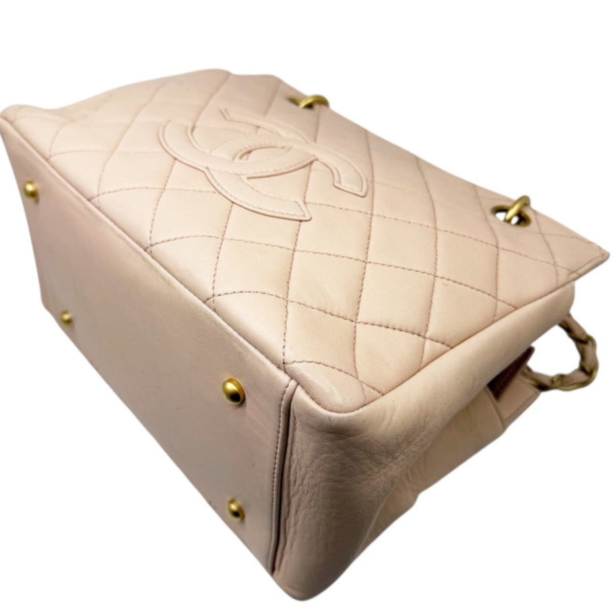 Chanel Pink Leather Tote Bag (Pre-Owned)