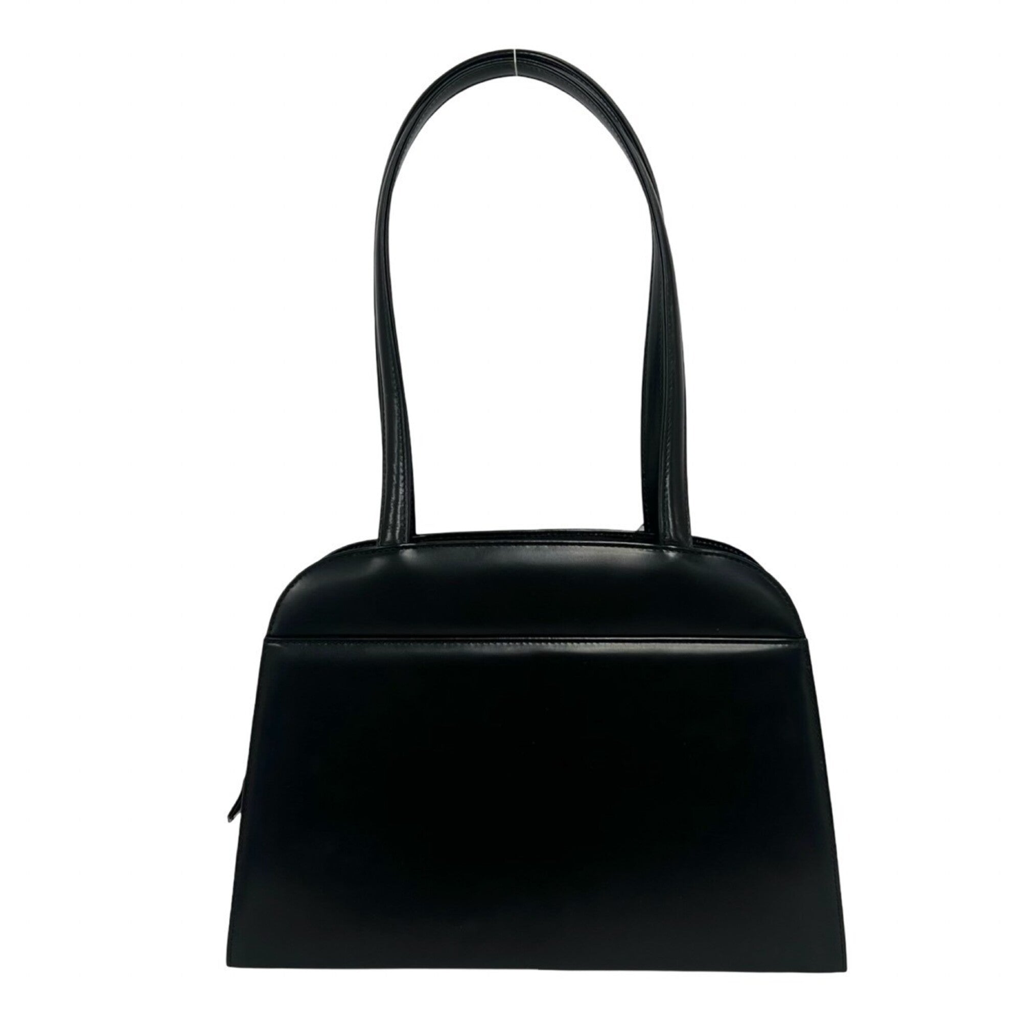 Yves Saint Laurent Black Leather Handbag Shoulder Bag (Pre-Owned)