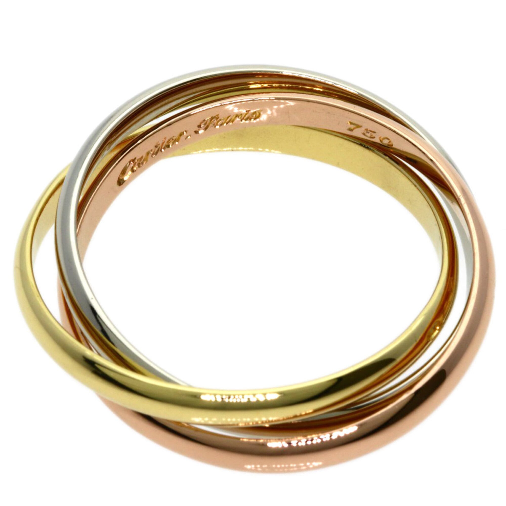 Cartier Yellow Gold (18K) White Gold (18K) Band Ring (Pre-Owned)