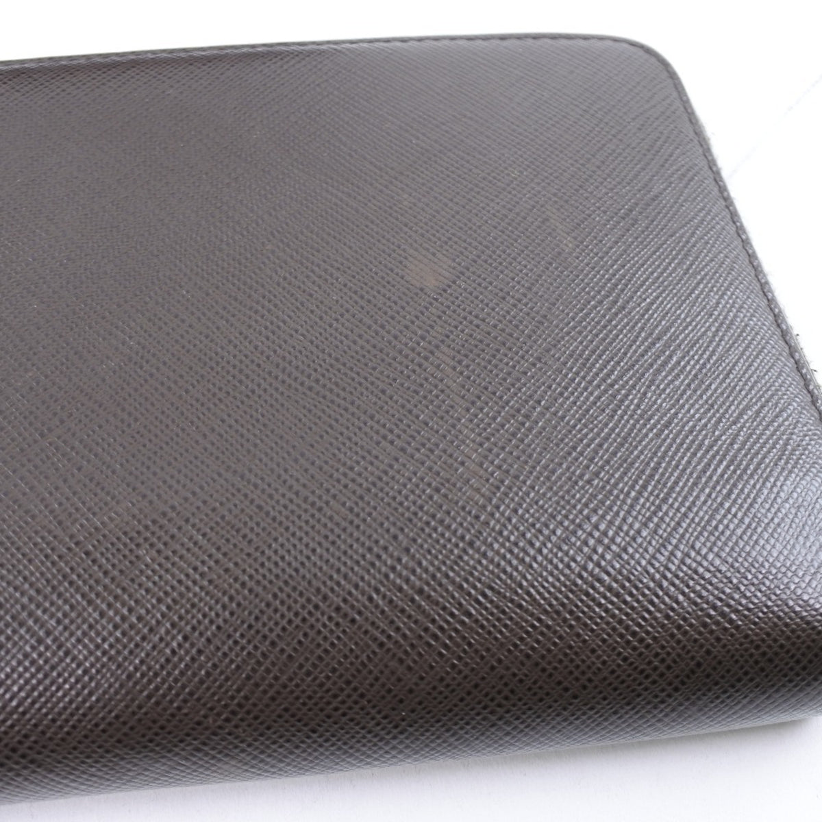 Prada Saffiano Caffe Dark Brown Nero Saffiano Long Wallet (Bi-Fold) (Pre-Owned)