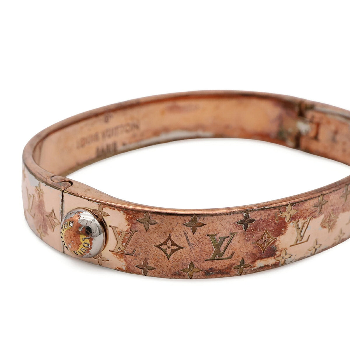 Louis Vuitton Monogram Pink Gold Cuff Bracelet (Pre-Owned)
