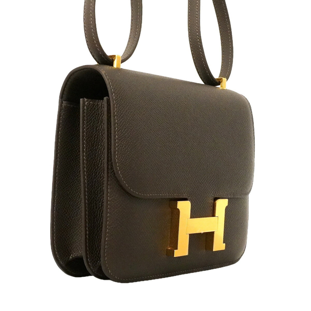 Hermes Brown Leather Shoulder Bag (Pre-Owned)