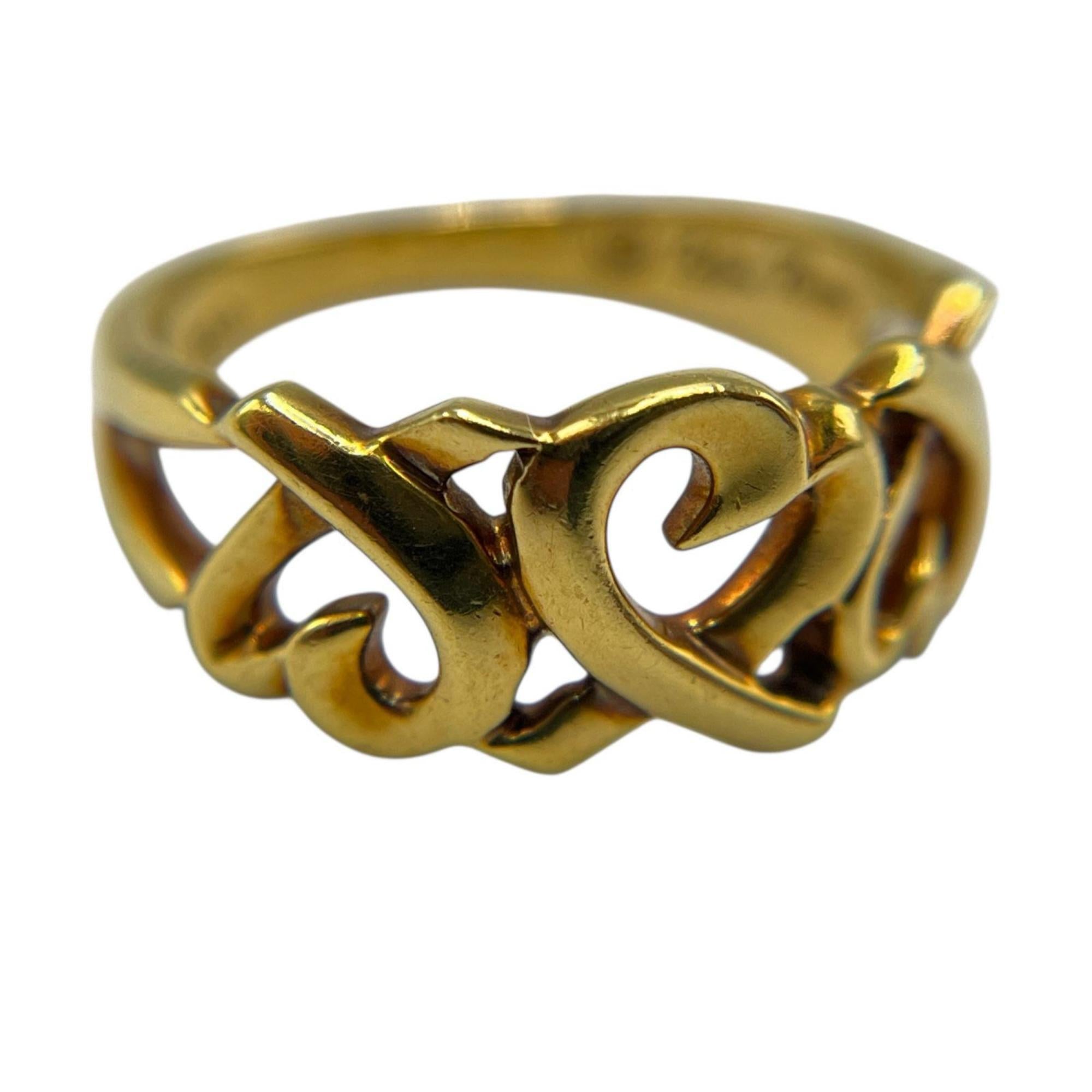 Tiffany Gold Yellow Gold (18K) Band Ring (Pre-Owned)