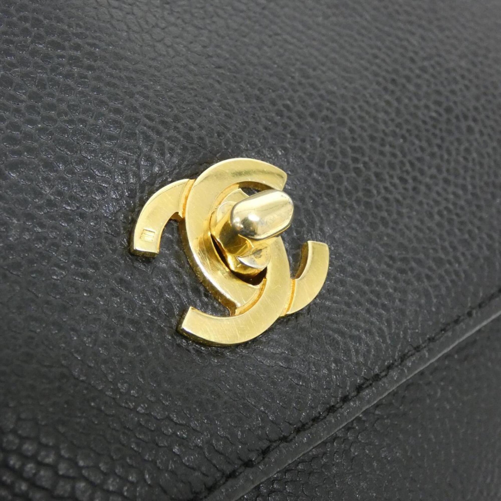 Chanel Black Grained Calfskin Backpack (Pre-Owned)