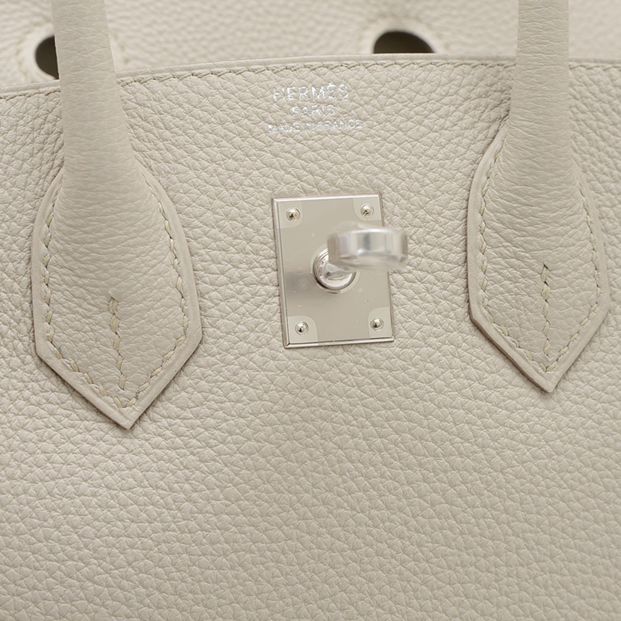 Hermes Togo Leather Handbag (Pre-Owned)