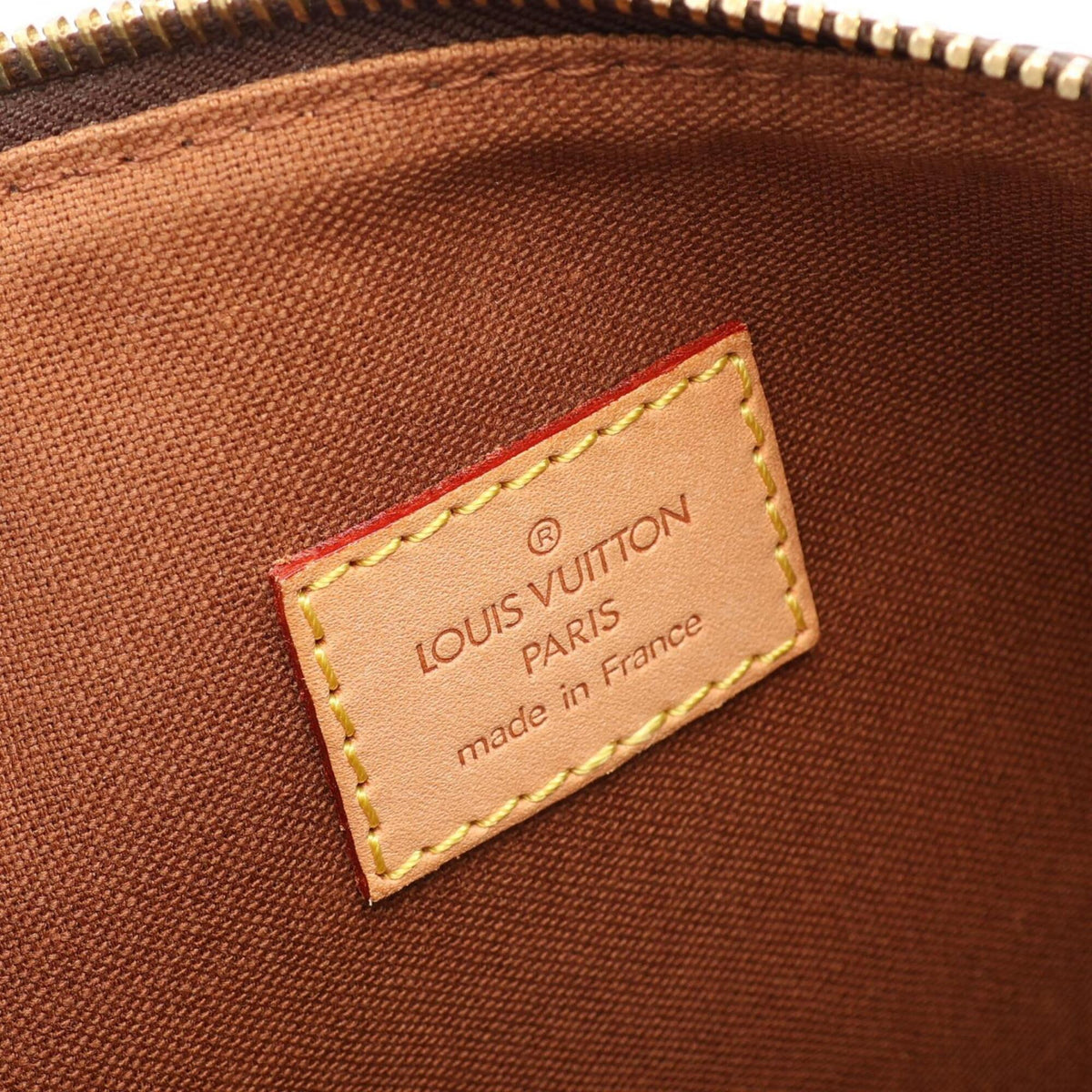 Louis Vuitton Brown Monogram Coated Canvas Leather Handbag Shoulder Bag (Pre-Owned)