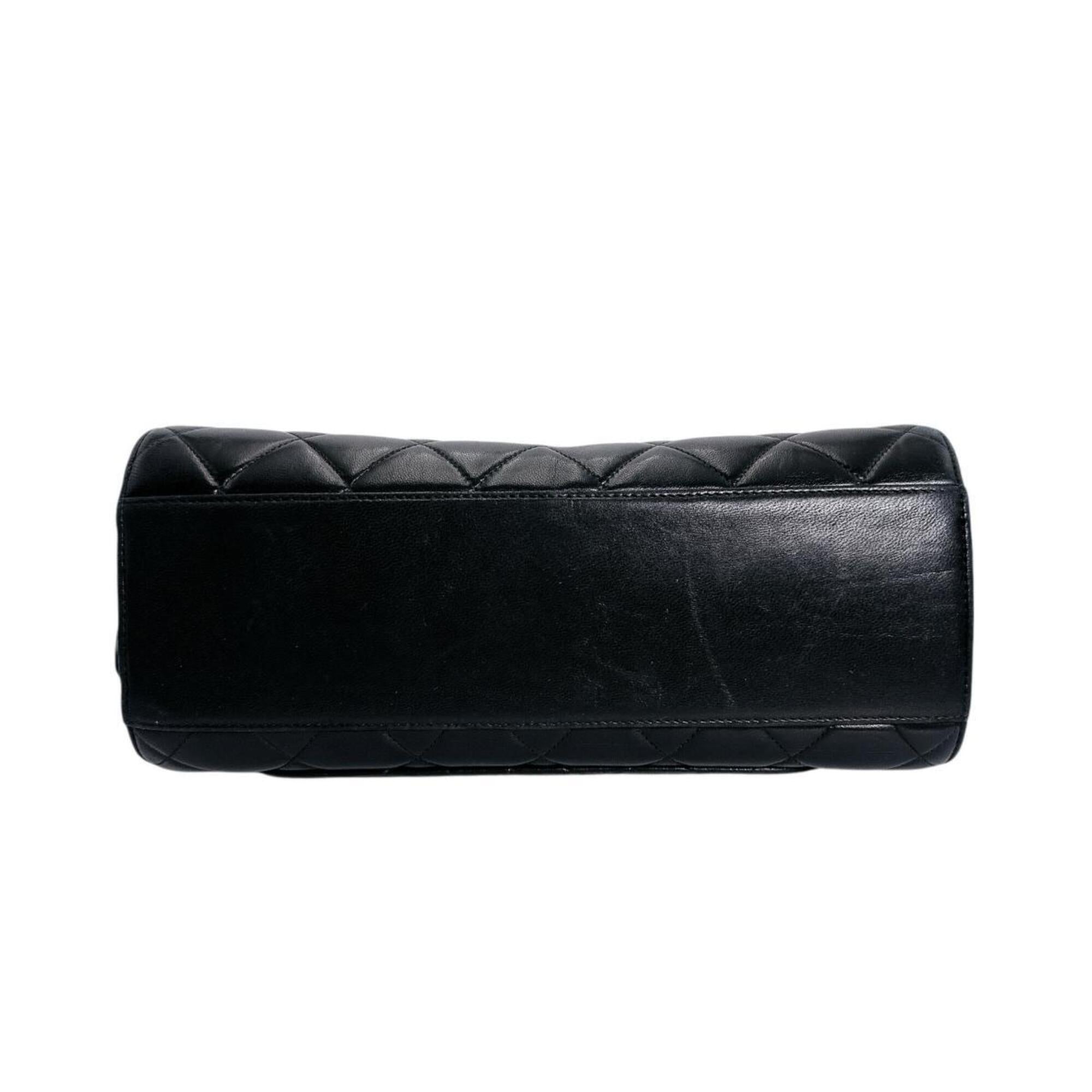 Chanel Black Leather Shoulder Bag Sling Bag (Pre-Owned)