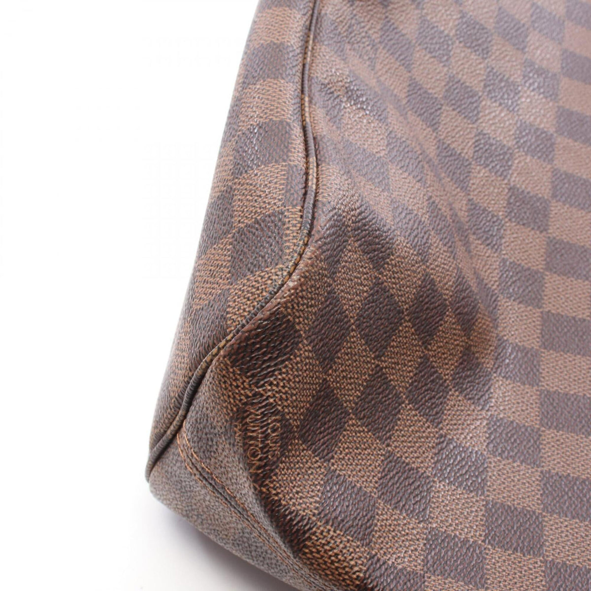 Louis Vuitton Brown Ebene Coated Canvas Damier Canvas Leather Handbag Tote Bag (Pre-Owned)