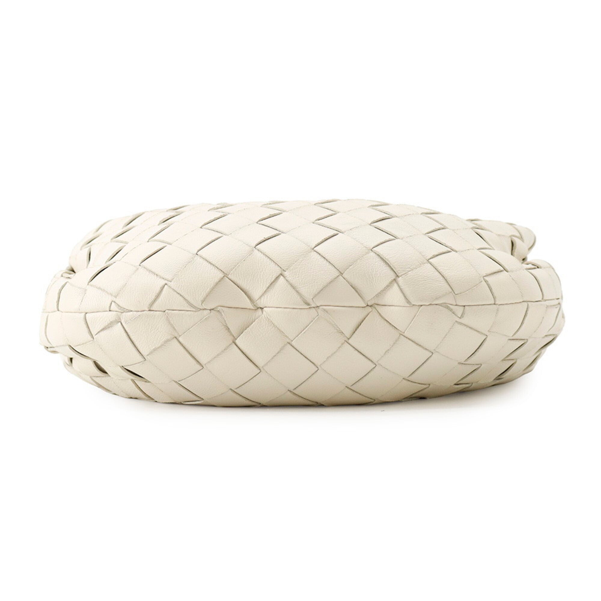 Bottega Veneta Intrecciato White Leather Handbag (Pre-Owned)