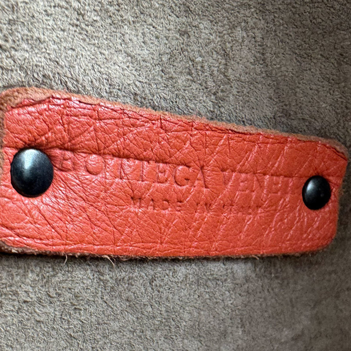 Bottega Veneta Orange Leather Shoulder Bag (Pre-Owned)