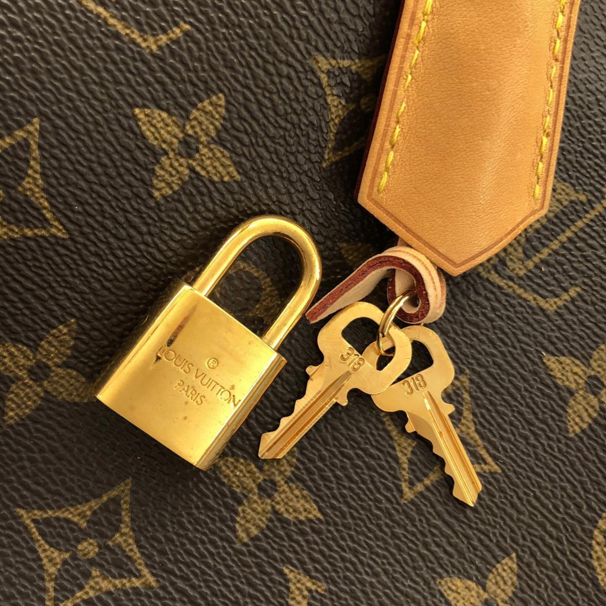 Louis Vuitton Marron Coated Canvas Handbag (Pre-Owned)