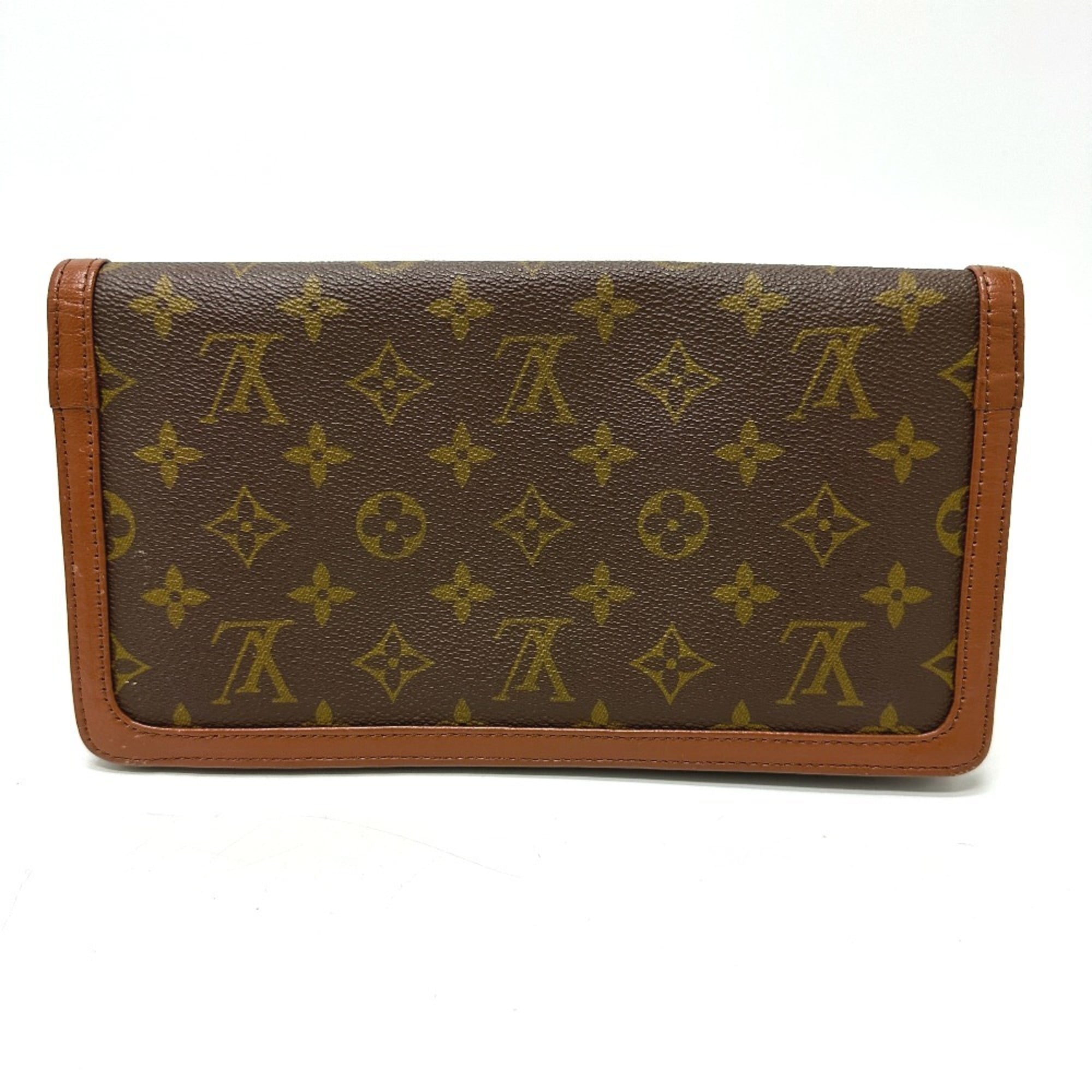 Louis Vuitton Brown Monogram Clutch Bag Pochette (Pre-Owned)