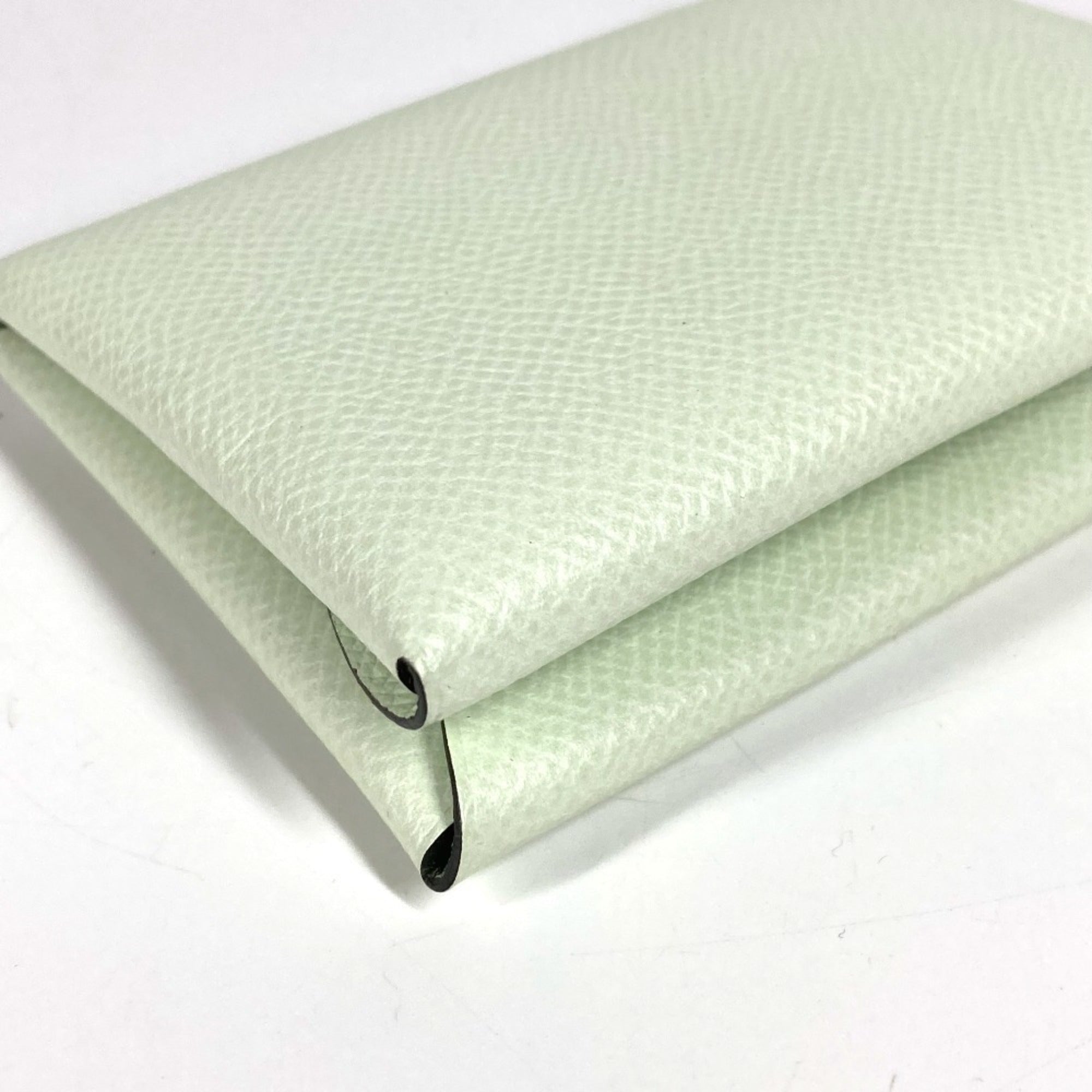 Hermes Light Green Epsom Leather Coin Purse/Coin Case (Pre-Owned)